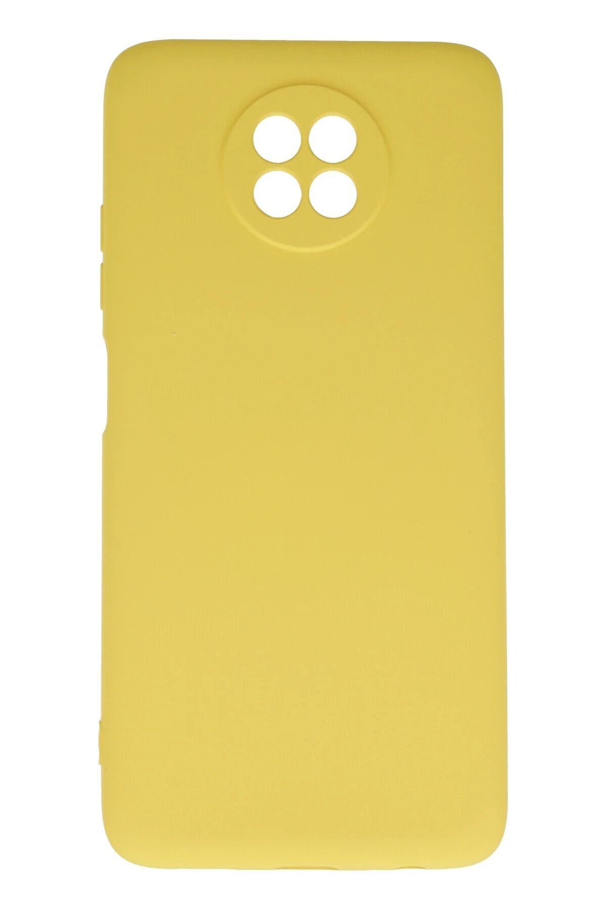 CepteToptan Xiaomi Redmi Note 9 5G Kılıf Nano içi Kadife Silikon - Sarı - DROPX6959-6745