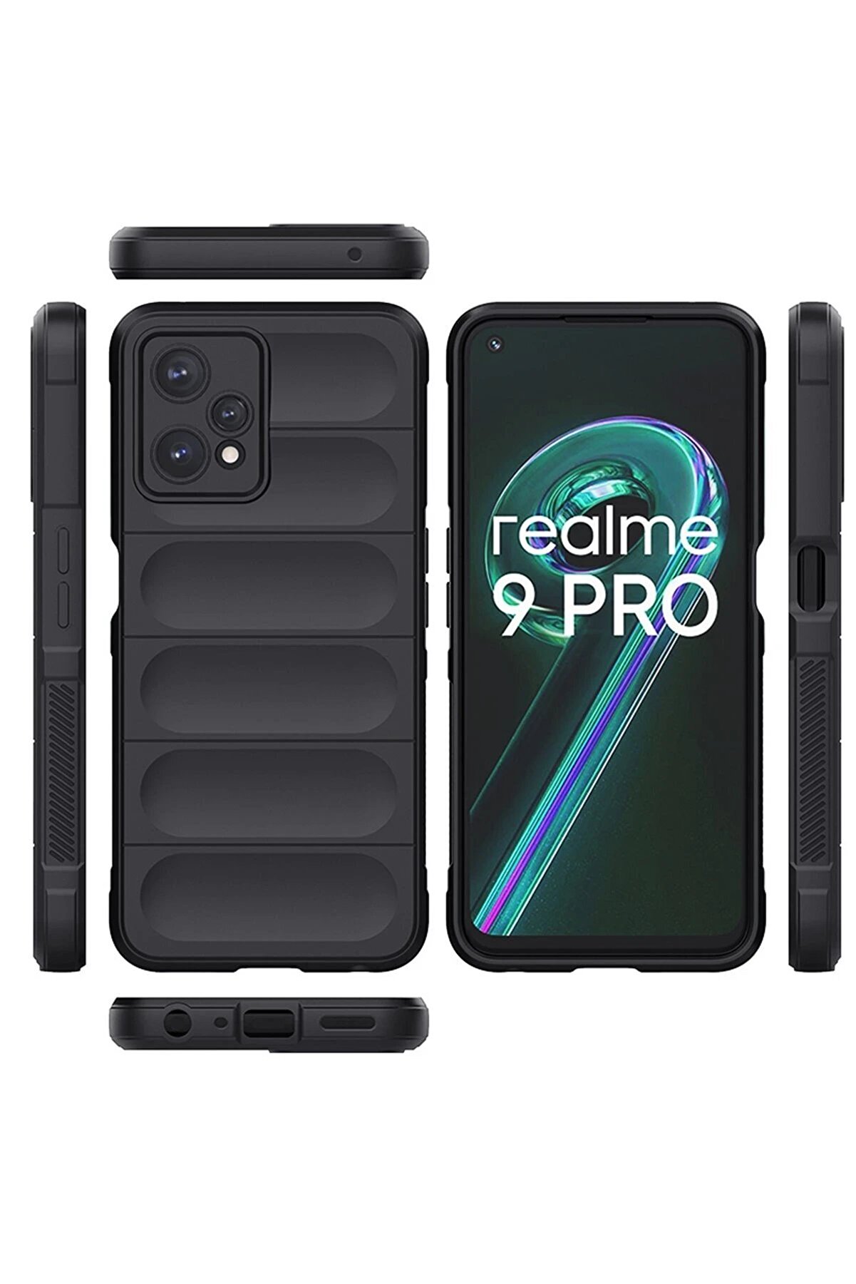 Realme 9 Pro 5G Kılıf Opti̇mum Si̇li̇kon - Sky Blue - Dropx5178-9877