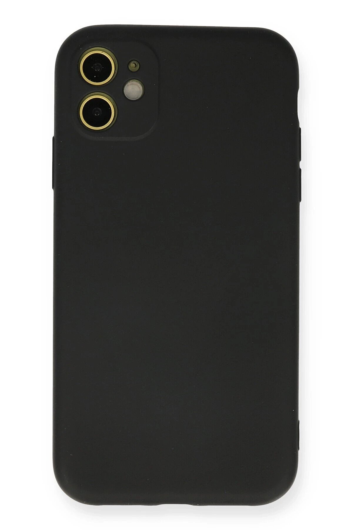 CepteToptan iPhone 11 Kılıf Nano içi Kadife Silikon - Siyah - DROPX5137-9566