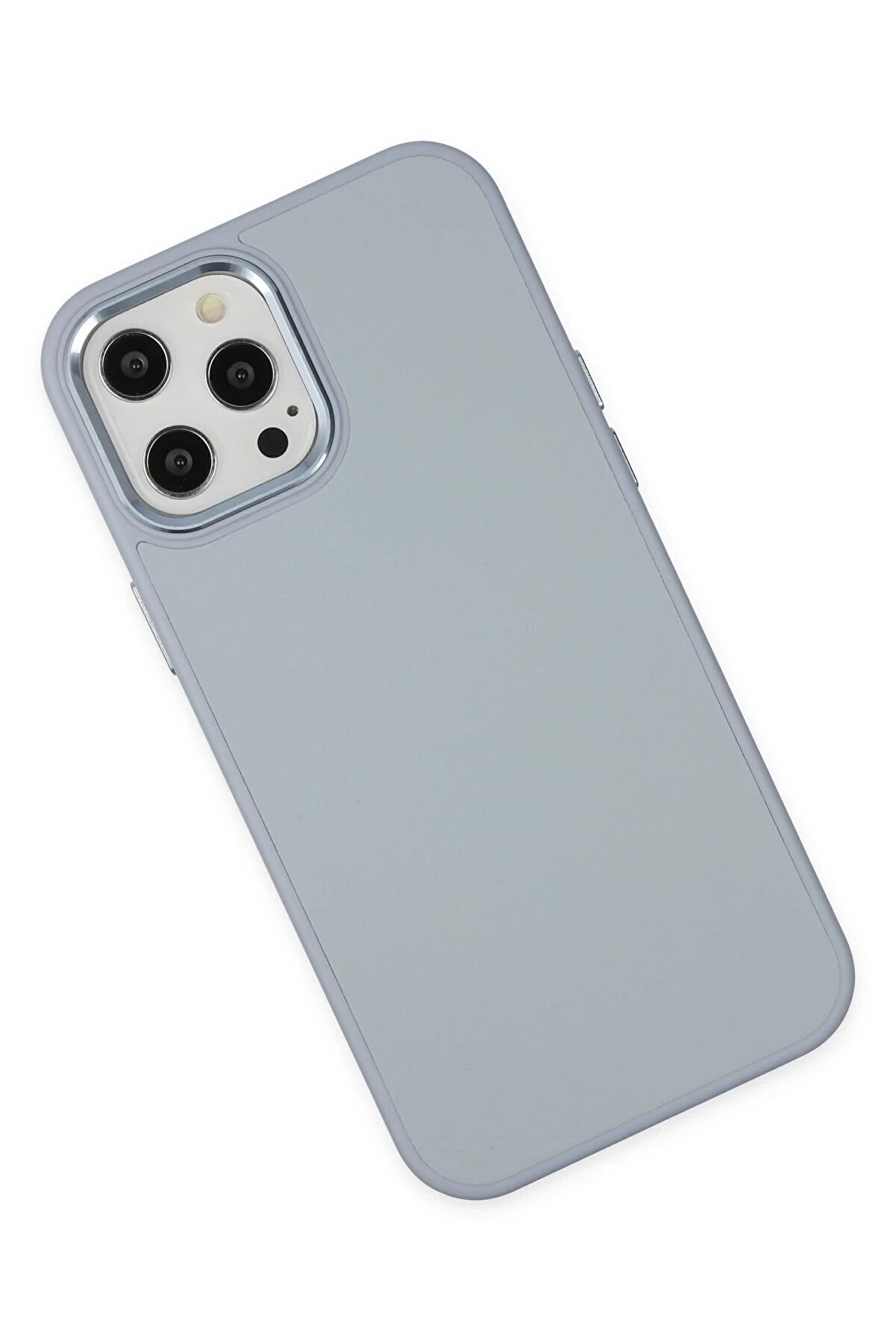 İphone 12 Pro Max Kılıf Asya Deri̇ Si̇li̇kon - Si̇erra Blue - Dropx2259-5652