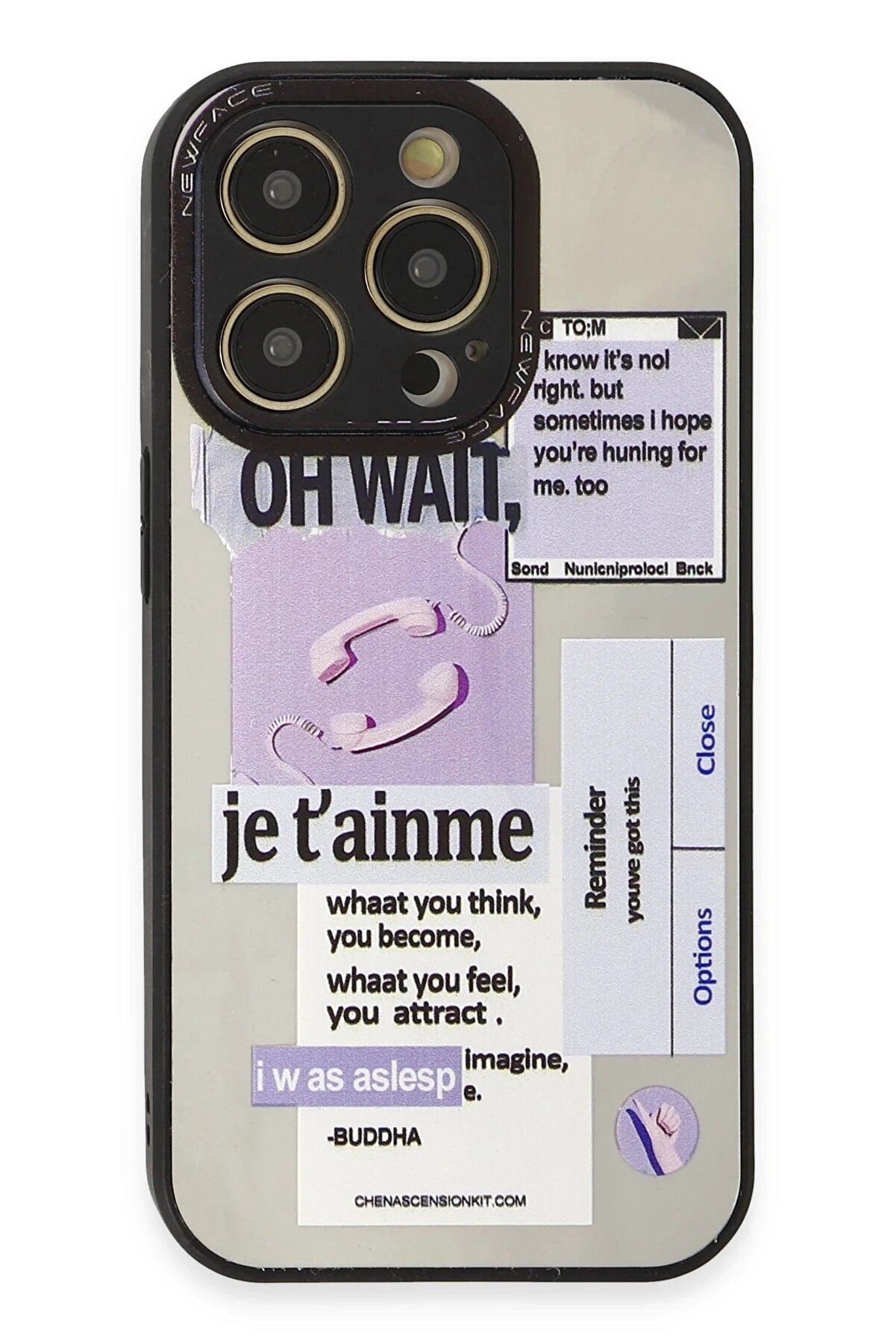 İphone 12 Pro Max Kılıf Mi̇rror Desenli̇ Kapak - Mi̇rror - 4 - Dropx9580-5650