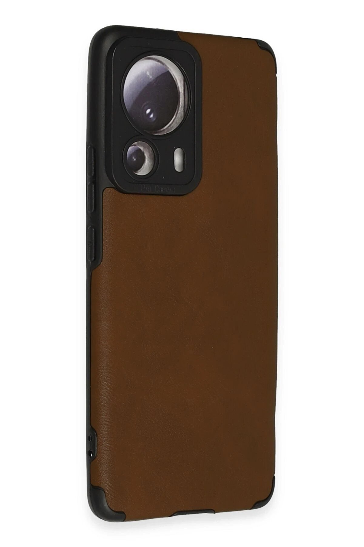 Xi̇aomi̇ Mi̇ 13 Li̇te Kılıf Loop Deri̇ Si̇li̇kon - Kahverengi̇ - Dropx7210-6829