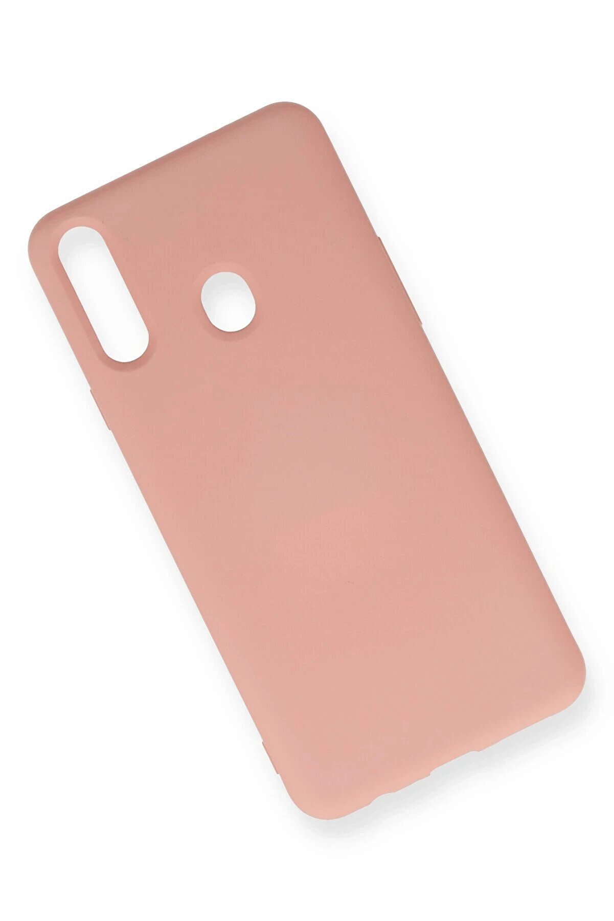 Samsung Galaxy A20S Kılıf Nano İ&ccedil;i̇ Kadi̇fe Si̇li̇kon - Pudra - Dropx5503-8414