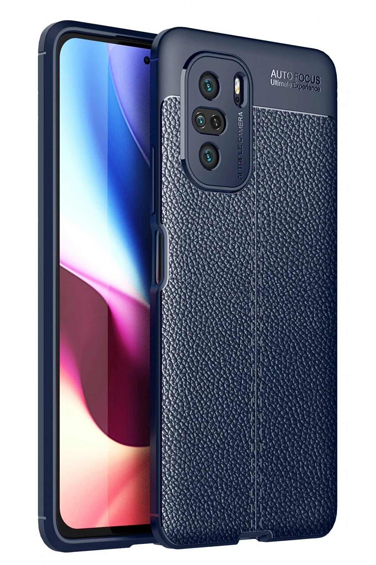 CepteToptan Xiaomi Poco F3 Kılıf Auto Focus Kapak - Lacivert - DROPX4353-2747