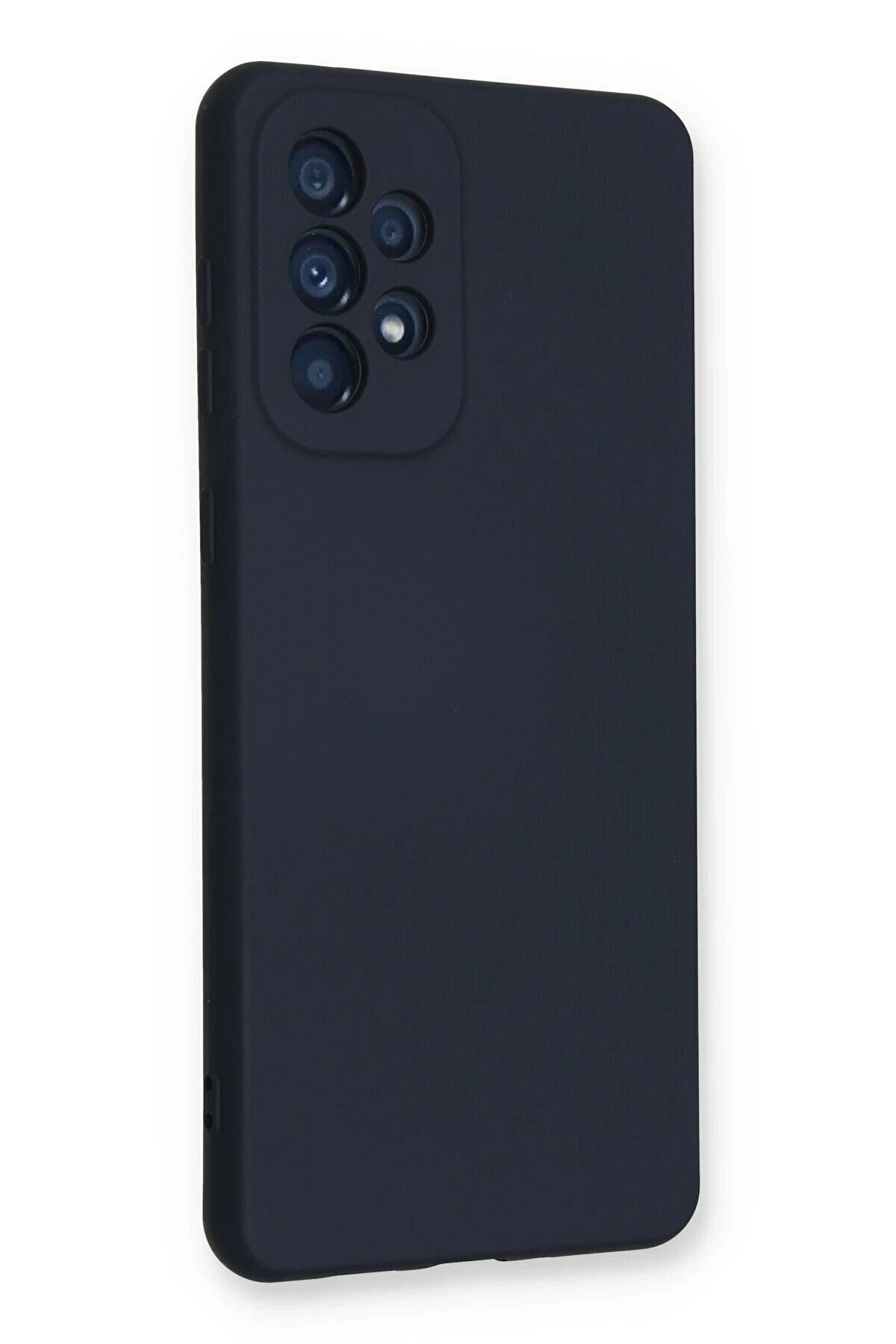 Samsung Galaxy A33 5G Kılıf Nano İçi̇ Kadi̇fe Si̇li̇kon - Laci̇vert - Dropx4584-4736