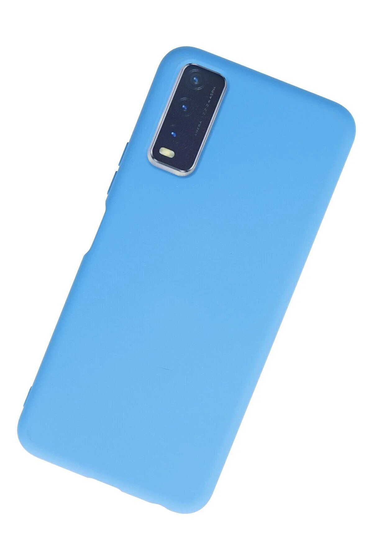 Vi̇vo Y11S Kılıf Nano İçi̇ Kadi̇fe Si̇li̇kon - Mavi̇ - Dropx4394-4969