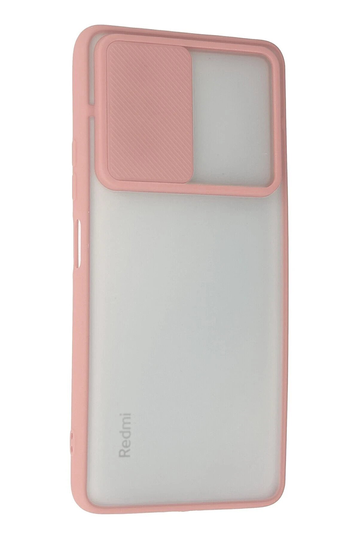 Xi̇aomi̇ Redmi̇ Note 10 Pro Kılıf Palm Buzlu Kamera Sürgülü Si̇li̇kon - Pembe - Dropx5781-5515