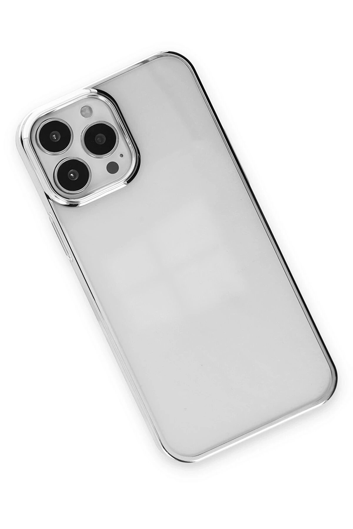 İphone 14 Pro Max Kılıf Element Si̇li̇kon - G&uuml;m&uuml;ş - Dropx9215-2819