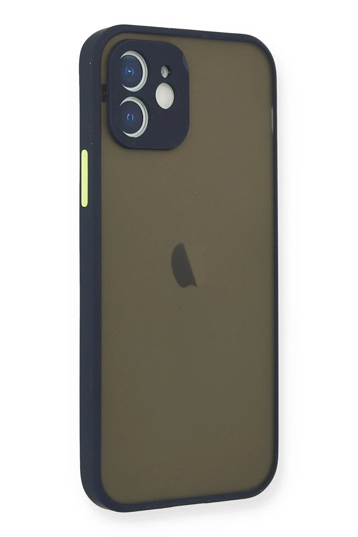 İphone 12 Mi̇ni̇ Kılıf Montreal Si̇li̇kon Kapak - Laci̇vert - Dropx8552-5049