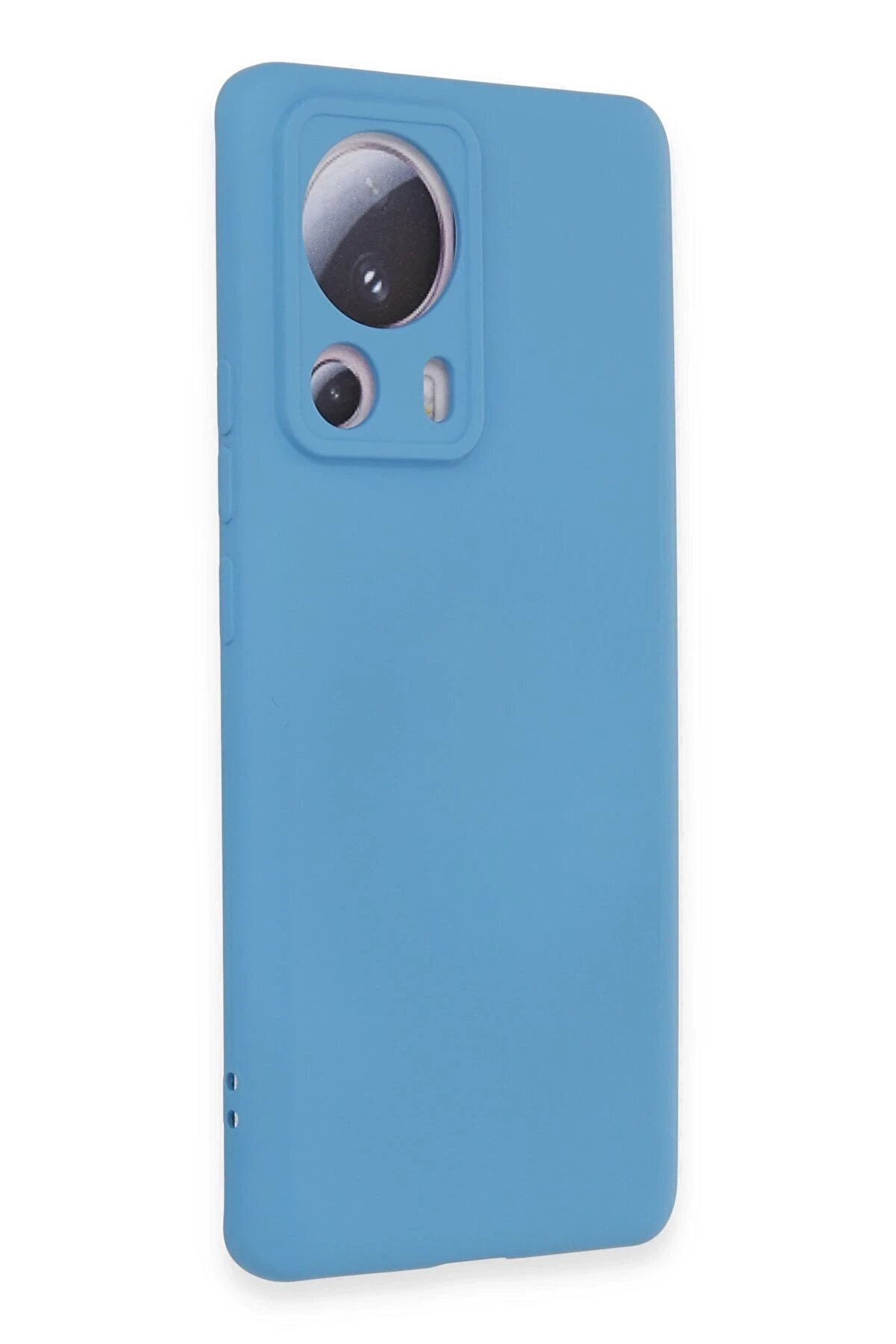 Xi̇aomi̇ Mi̇ 13 Li̇te Kılıf Nano İçi̇ Kadi̇fe Si̇li̇kon - Mavi̇ - Dropx1673-1911