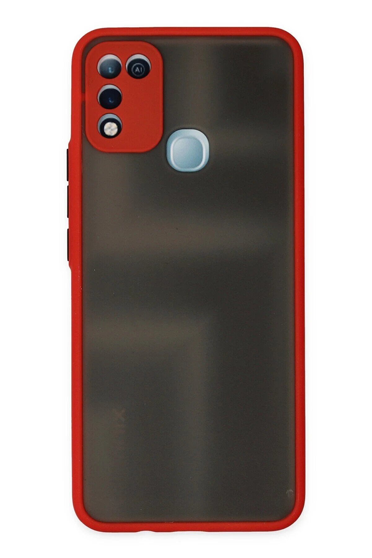 CepteToptan İnfinix Hot 10 Play Kılıf Montreal Silikon Kapak - Kırmızı - DROPX3728-5117