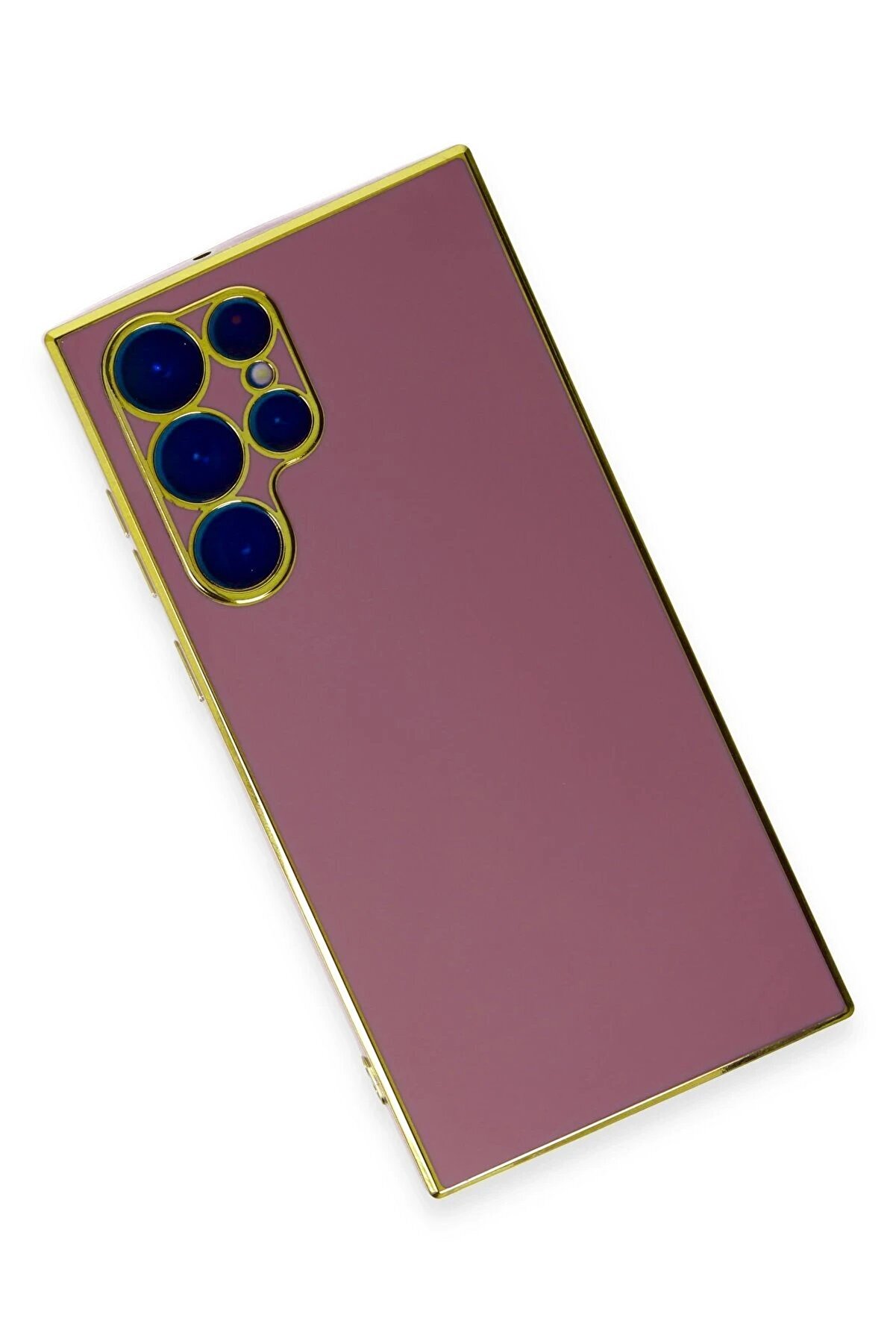 Samsung Galaxy S22 Ultra Kılıf Volet Si̇li̇kon - Kırmızı - Dropx1742-9747