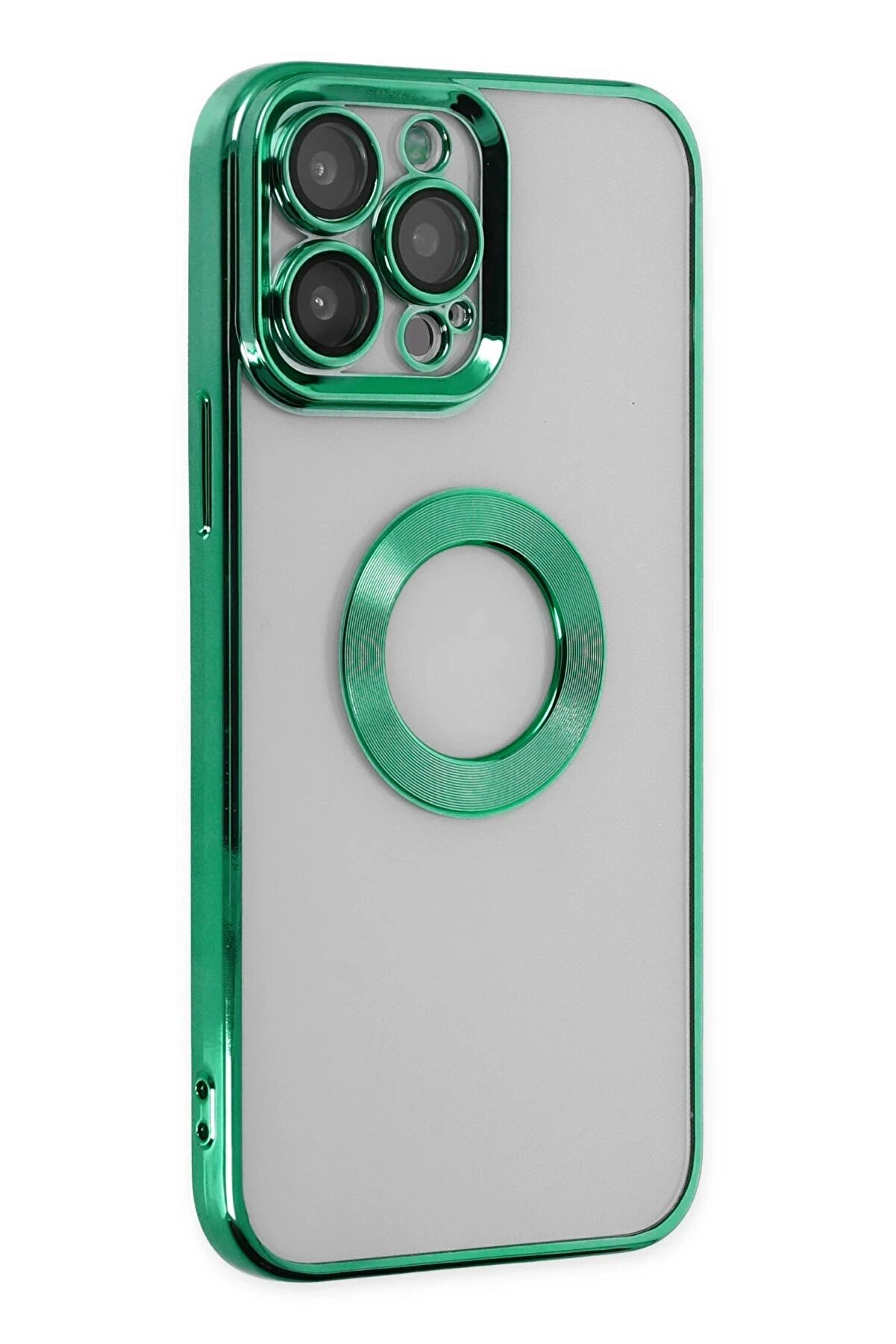 İphone 14 Pro Max Kılıf Slot Si̇li̇kon - Köknar Yeşi̇li̇ - Dropx8484-3715