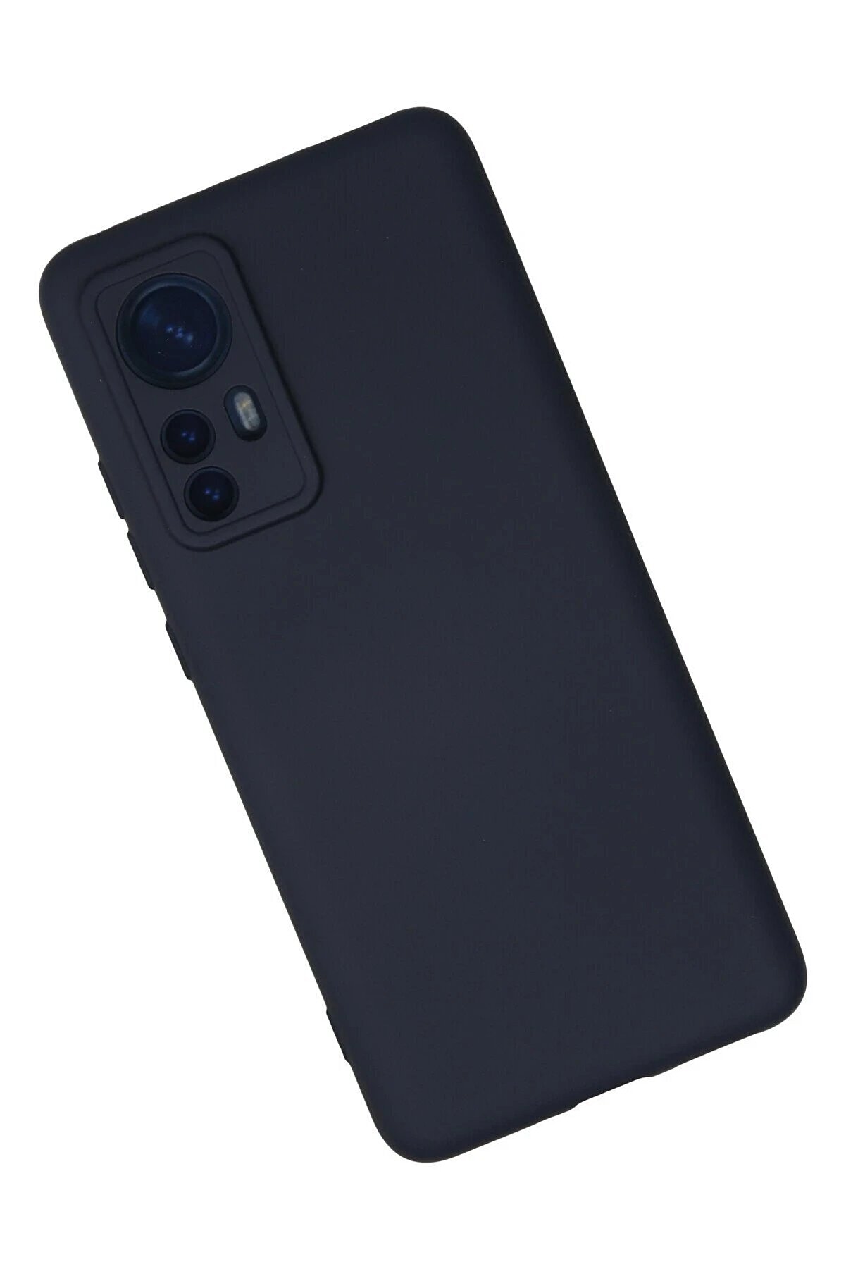 Xi̇aomi̇ Mi̇ 12 Kılıf Nano İçi̇ Kadi̇fe Si̇li̇kon - Laci̇vert - Dropx1663-2721