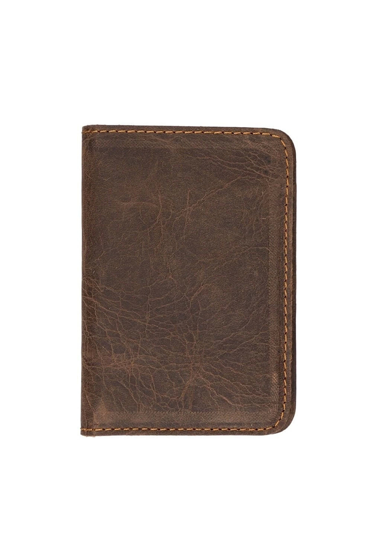 Enri̇co Sli̇m Deri̇ Kartlık G6 Anti̇k Açık Kahve