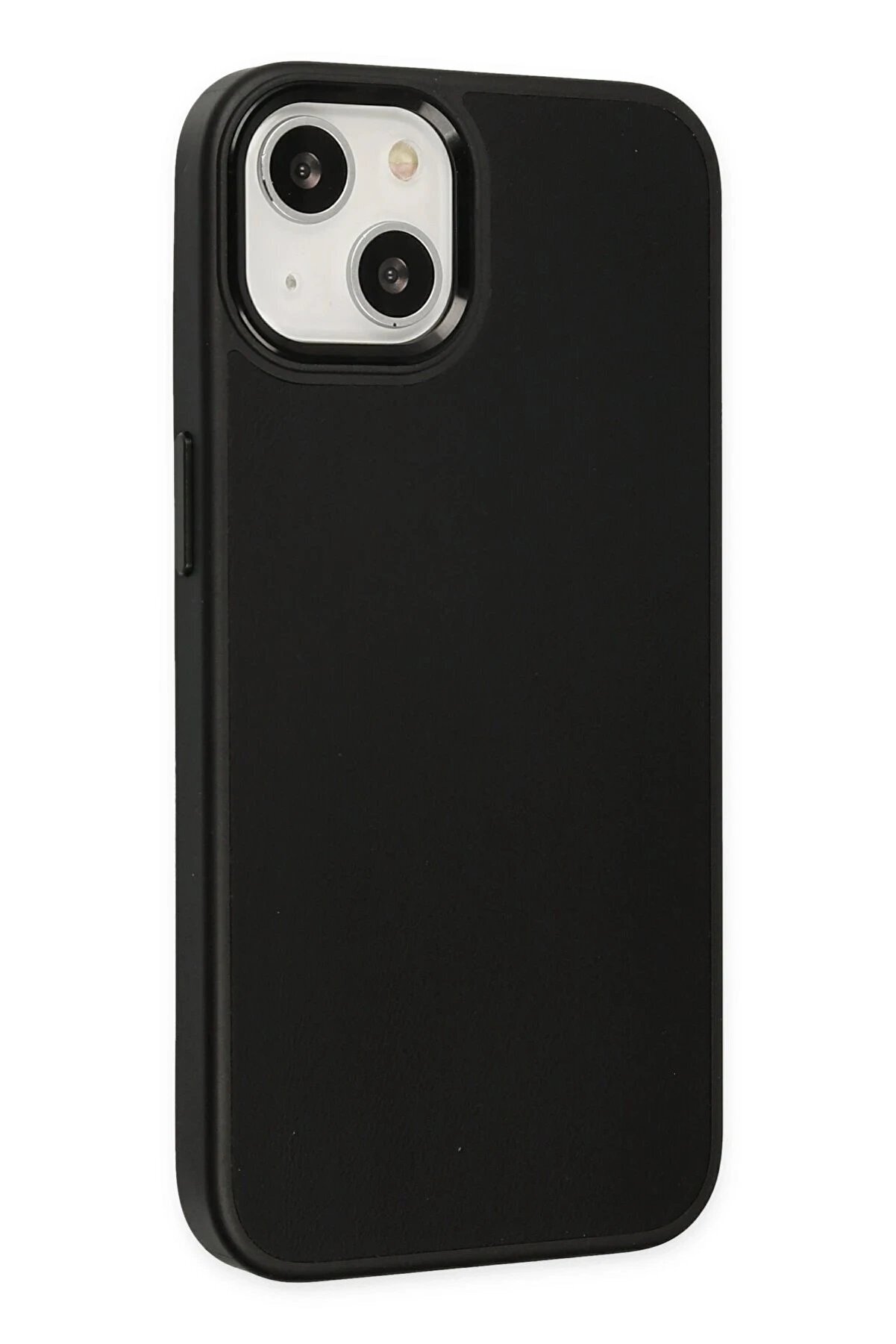 İphone 14 Plus Kılıf Asya Deri̇ Si̇li̇kon - Si̇yah - Dropx3307-8737