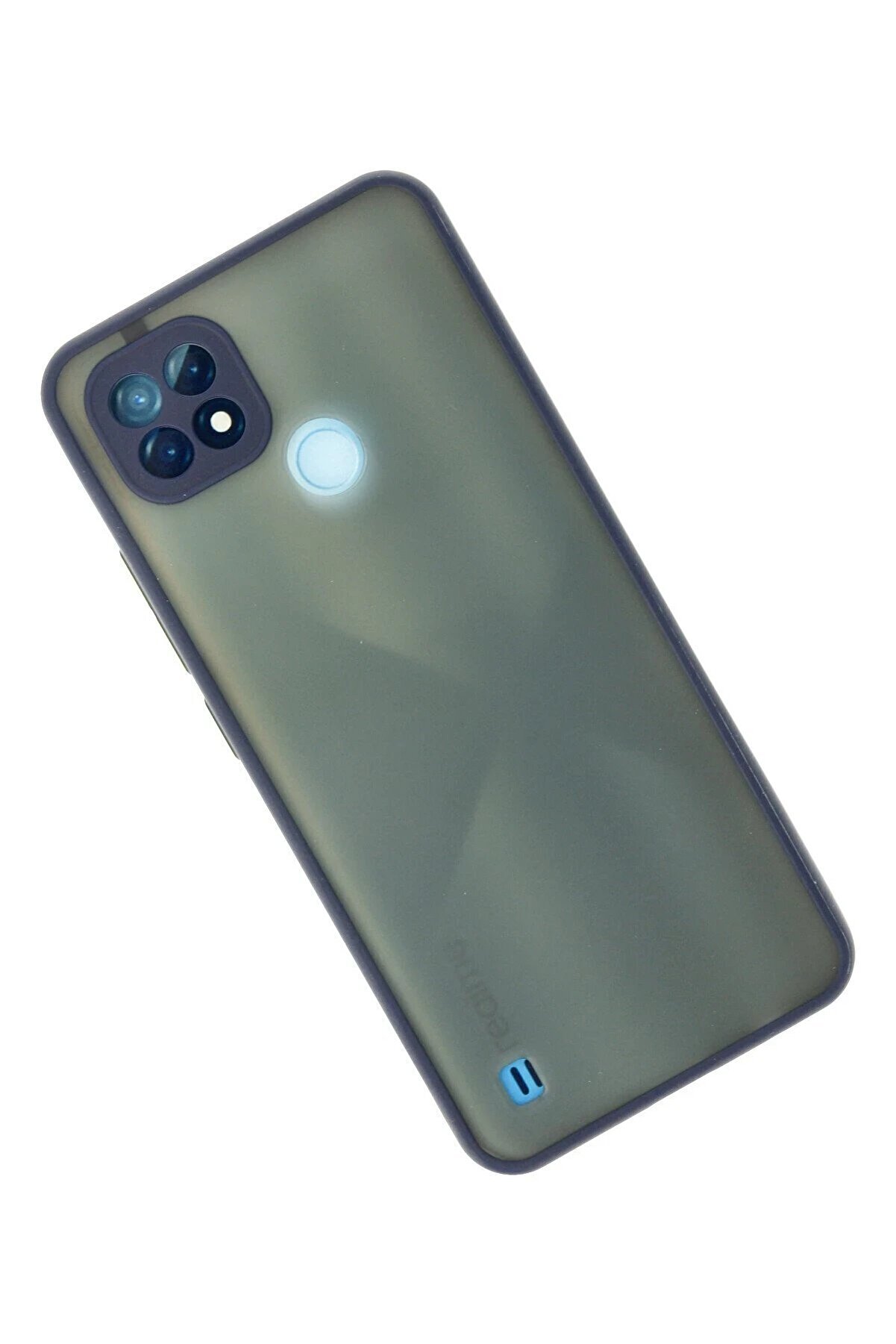 Realme C21 Kılıf Montreal Si̇li̇kon Kapak - Laci̇vert - Dropx2581-2570