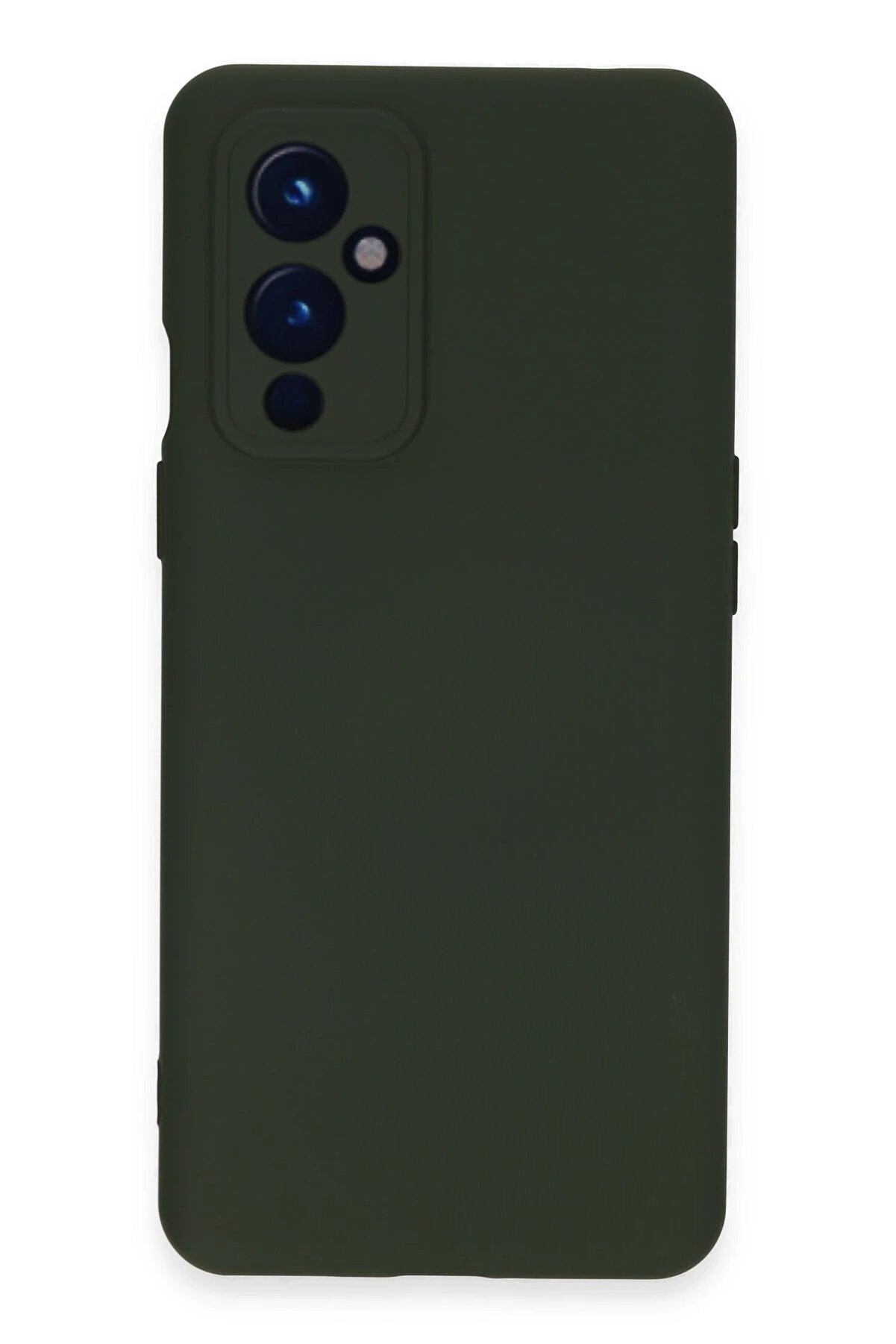 One Plus 9 Kılıf Nano İ&ccedil;i̇ Kadi̇fe Si̇li̇kon - Koyu Yeşi̇l - Dropx3467-9878