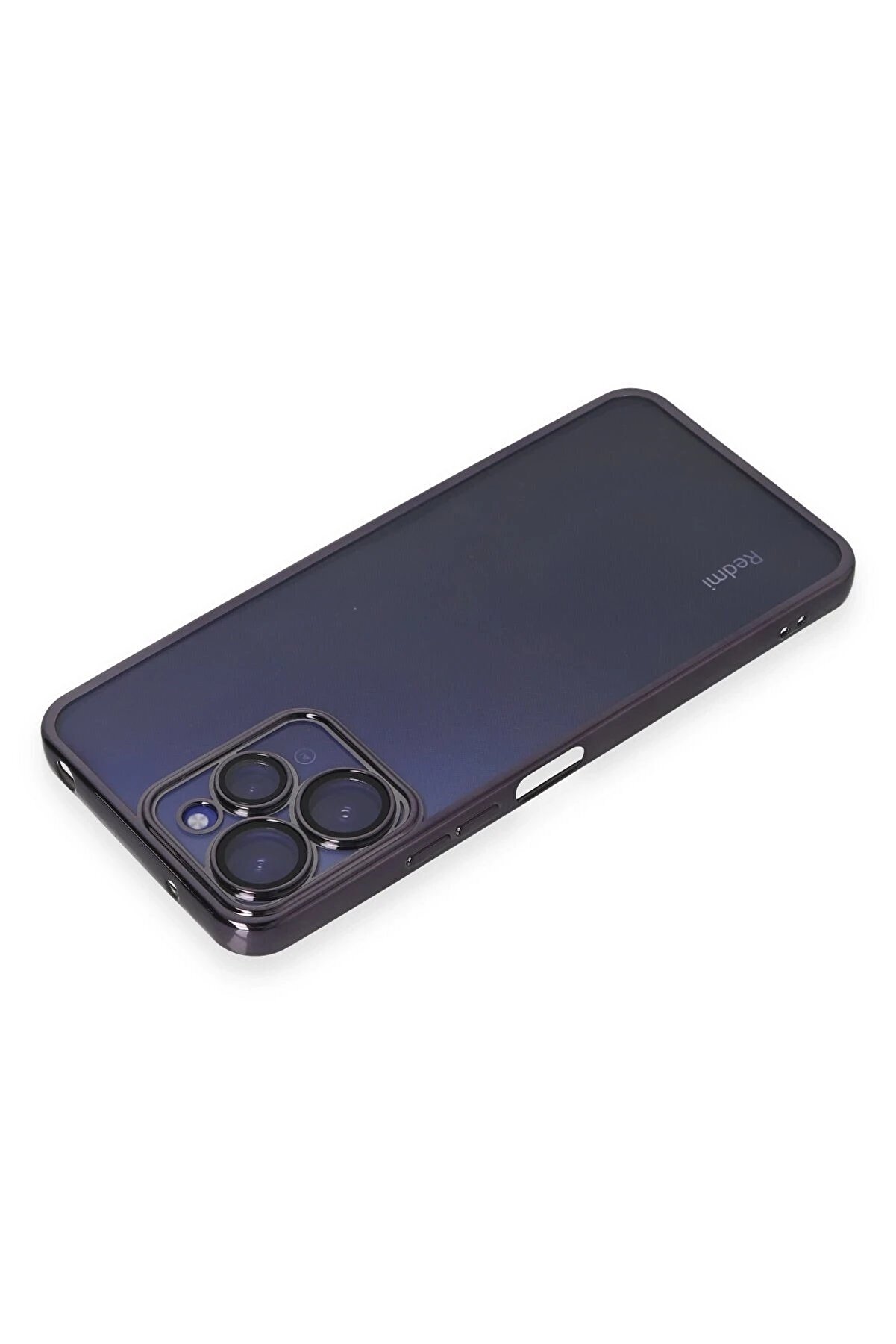 Xi̇aomi̇ Redmi̇ 12 Kılıf Lensli̇ Si̇li̇kon - Mor - Dropx2427-5565