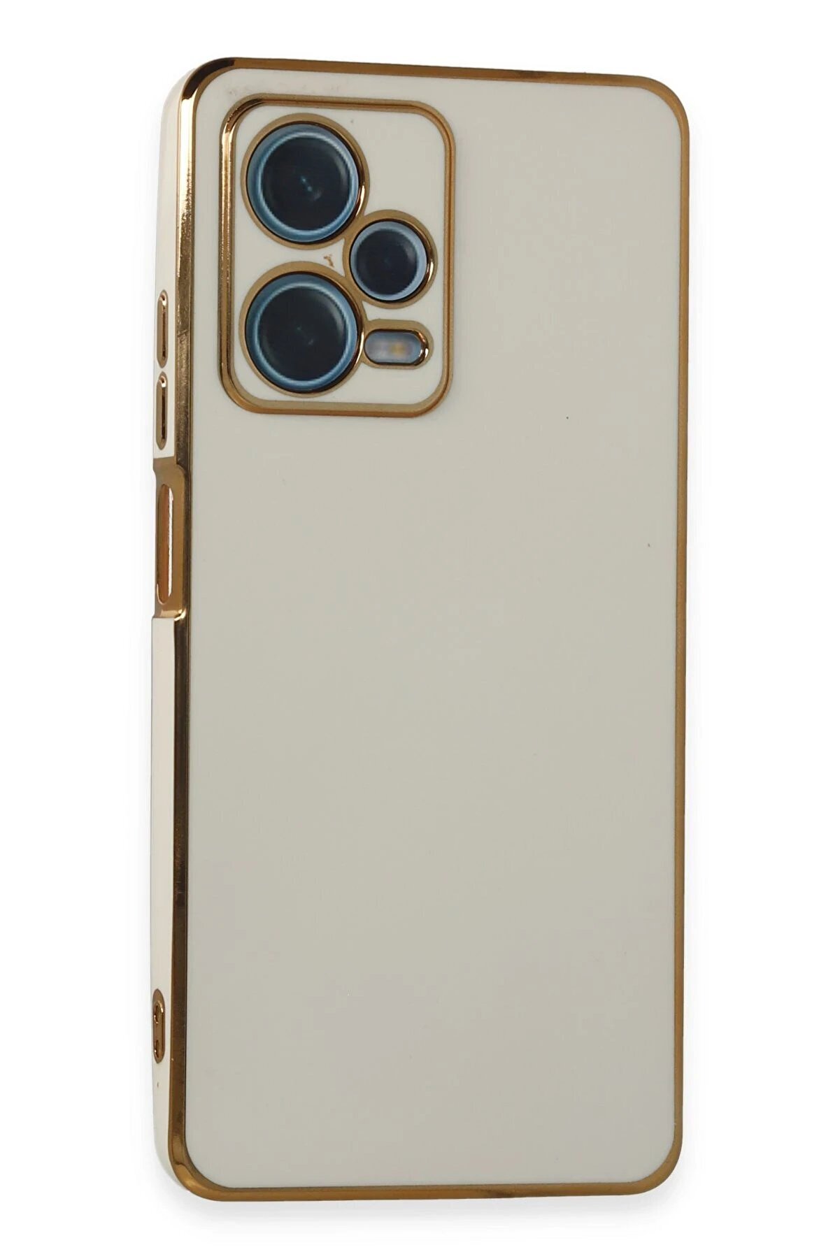 CepteToptan Xiaomi Redmi Note 12 Pro Plus Kılıf Volet Silikon - Beyaz - DROPX8520-9187