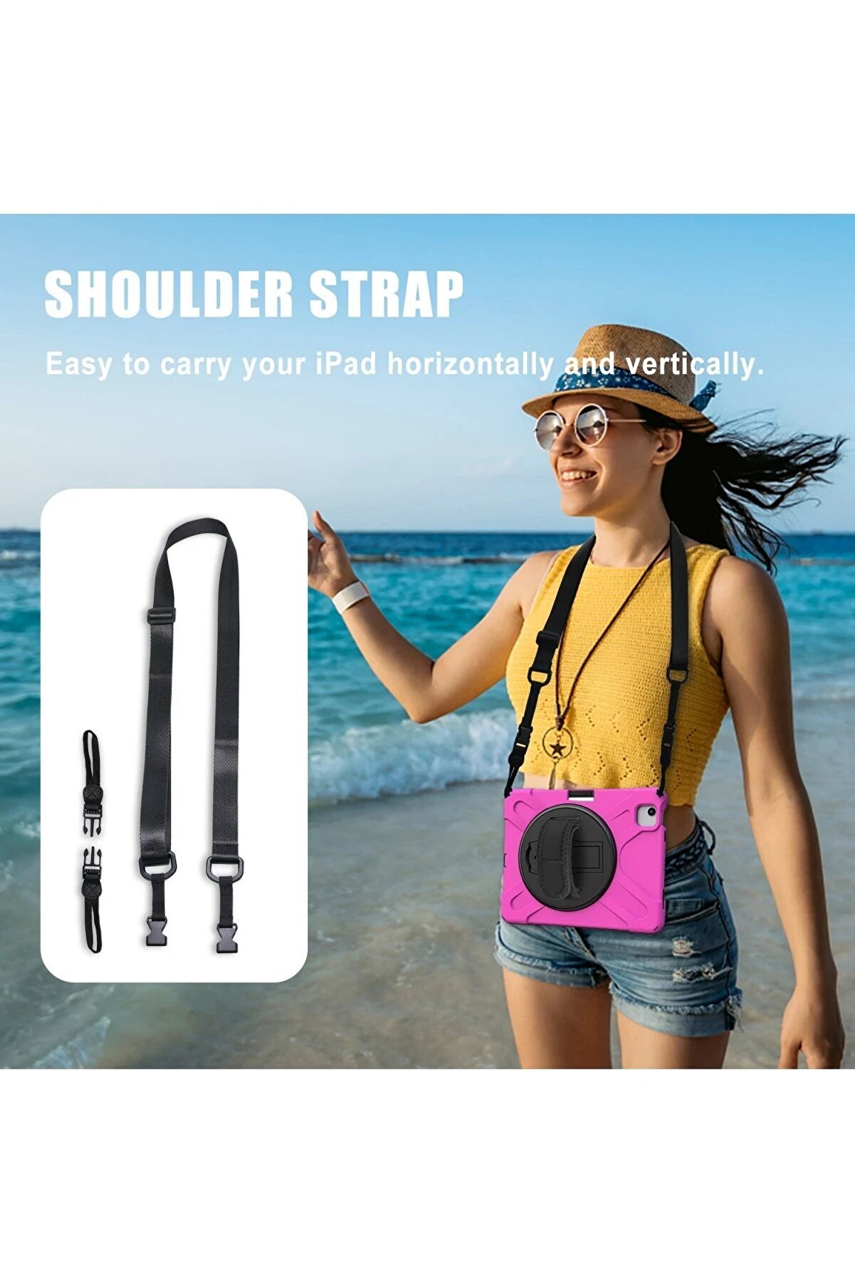 İpad Pro 11 (2020) Kılıf Amazi̇ng Tablet Kapak - Pembe - Dropx5677-7848