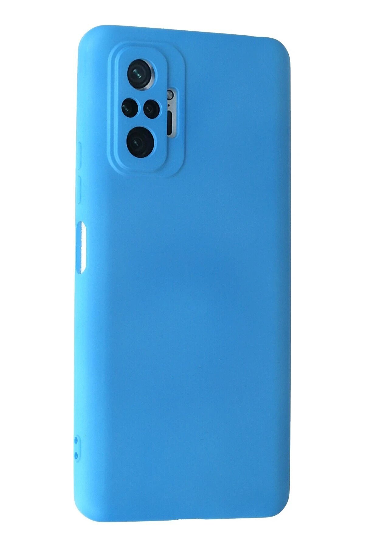 Xi̇aomi̇ Redmi̇ Note 10 Pro Kılıf Nano İçi̇ Kadi̇fe Si̇li̇kon - Mavi̇ - Dropx1749-3056
