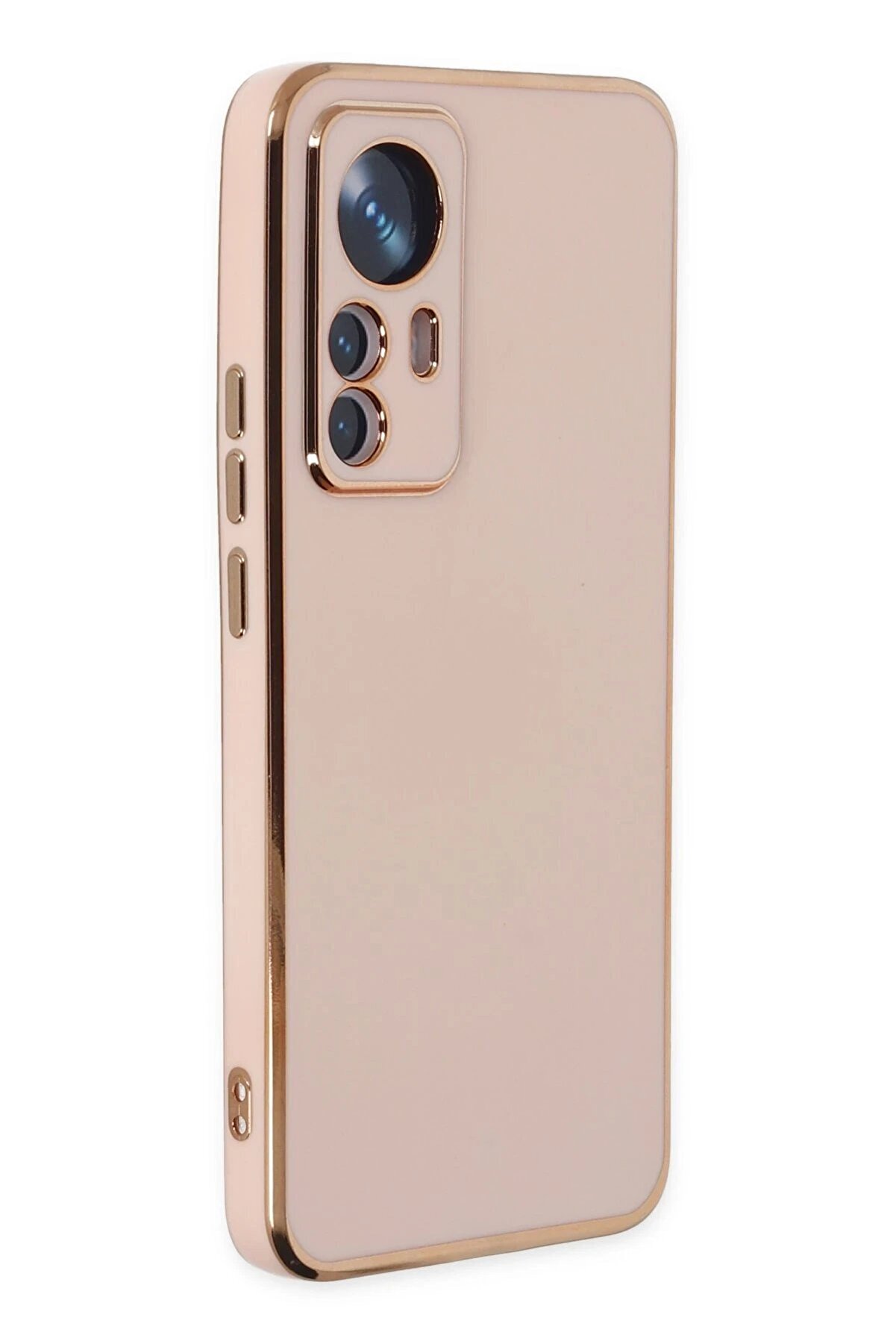 CepteToptan Xiaomi Mi 12T Pro Kılıf Volet Silikon - Pembe - DROPX1040-9325