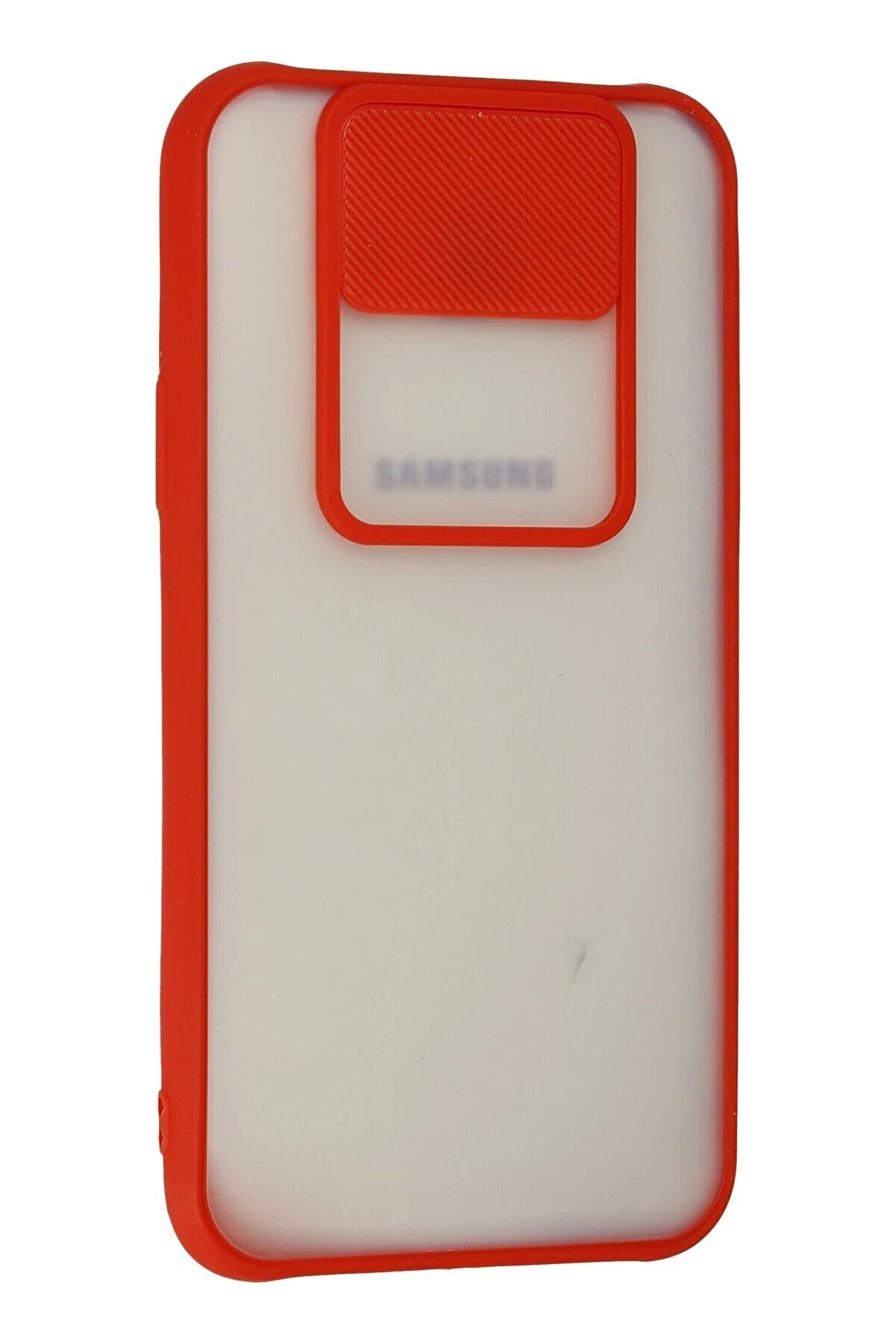 Samsung Galaxy J7 Kılıf Palm Buzlu Kamera Sürgülü Si̇li̇kon - Kırmızı - Dropx6786-4231