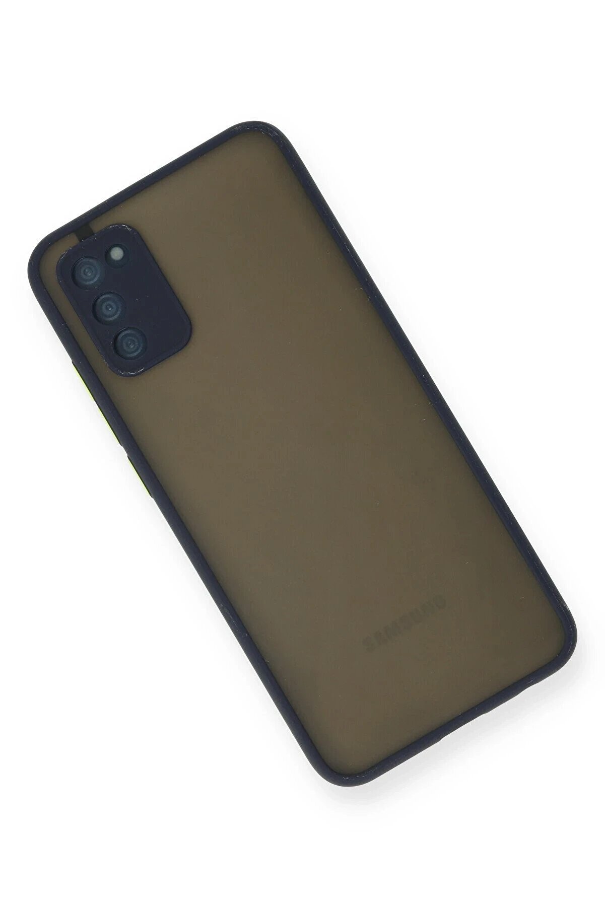 Samsung Galaxy A03S Kılıf Montreal Si̇li̇kon Kapak - Laci̇vert - Dropx5546-6639