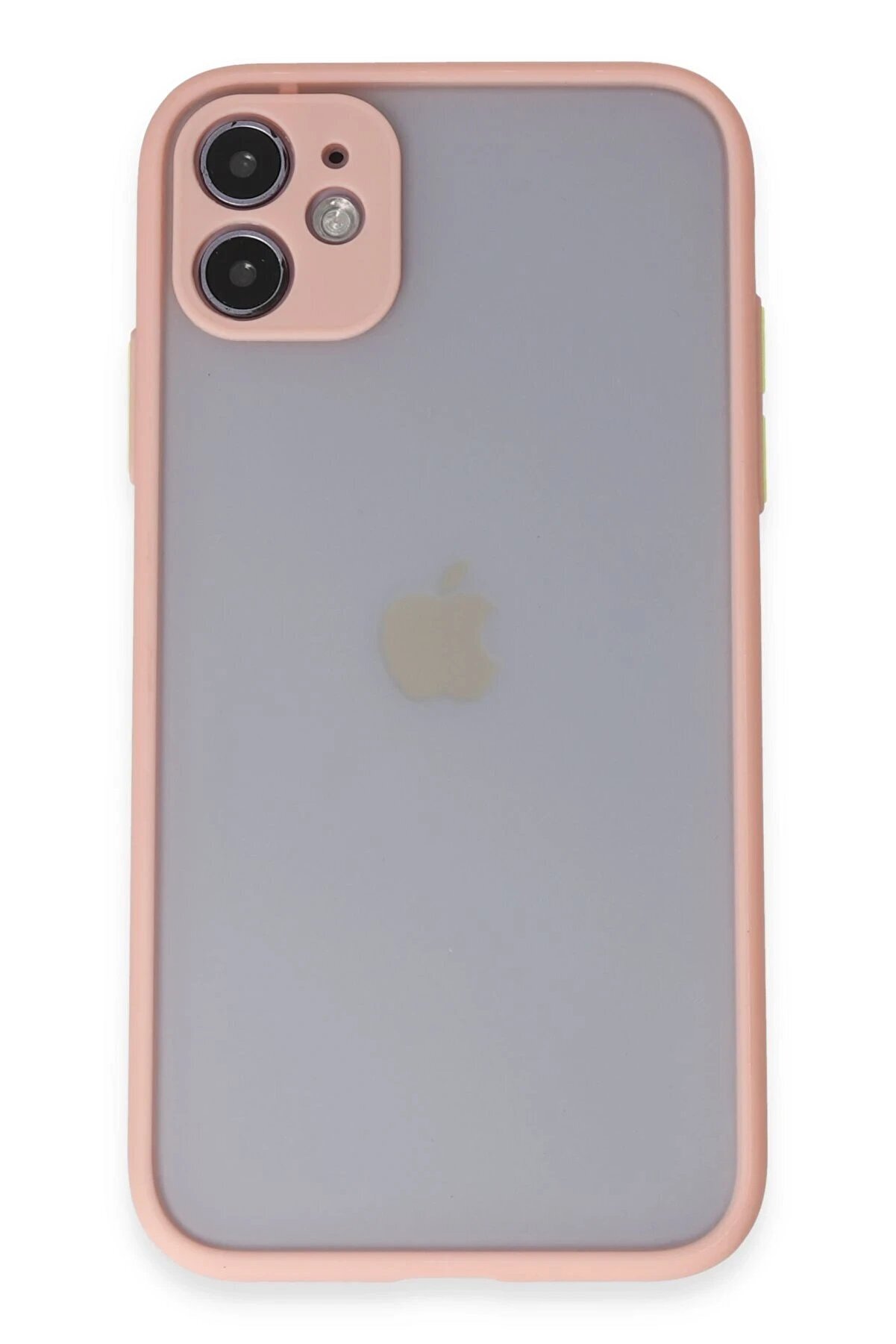 CepteToptan iPhone 11 Kılıf Montreal Silikon Kapak - Pembe - DROPX1376-4592