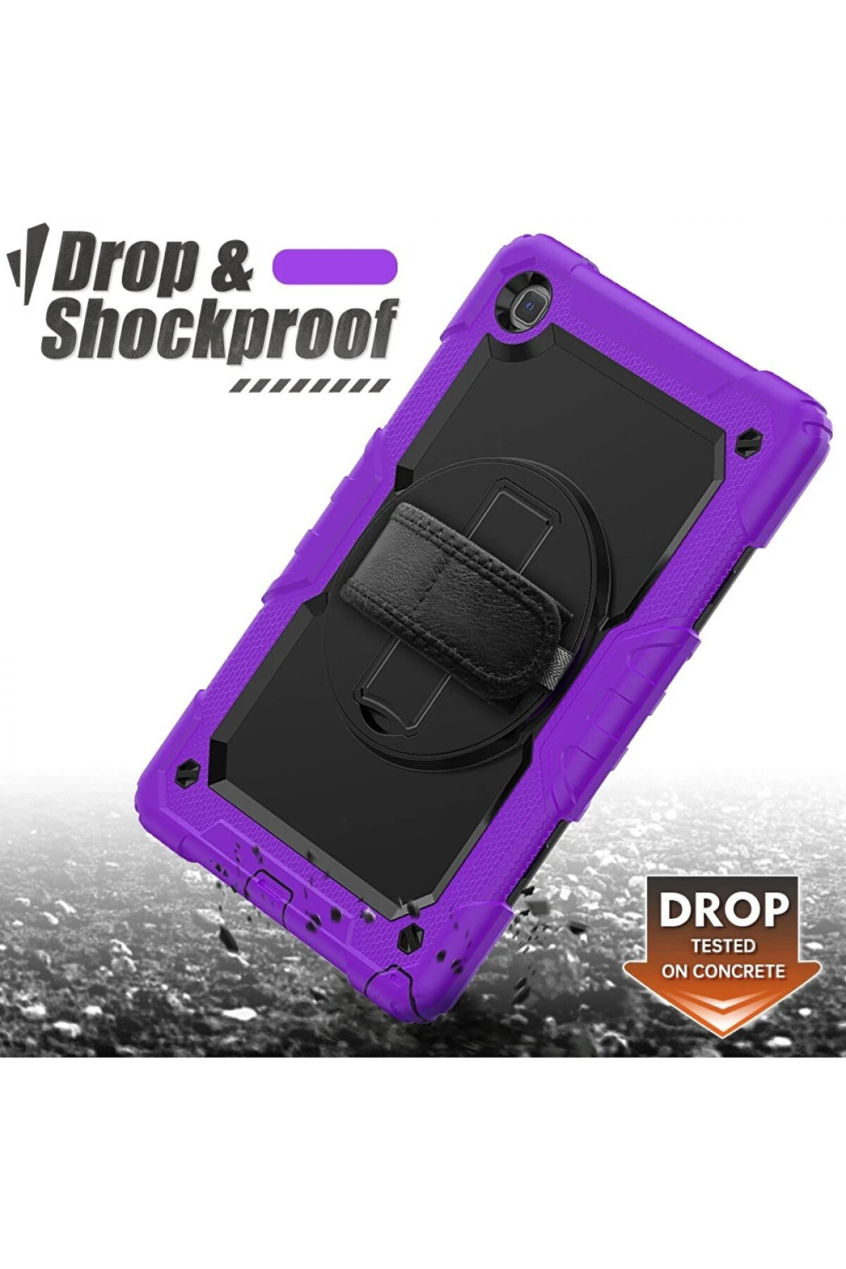 Samsung Galaxy Tab A7 10.4 Kılıf Pars Tablet Kapak - Mor - Dropx7120-6267