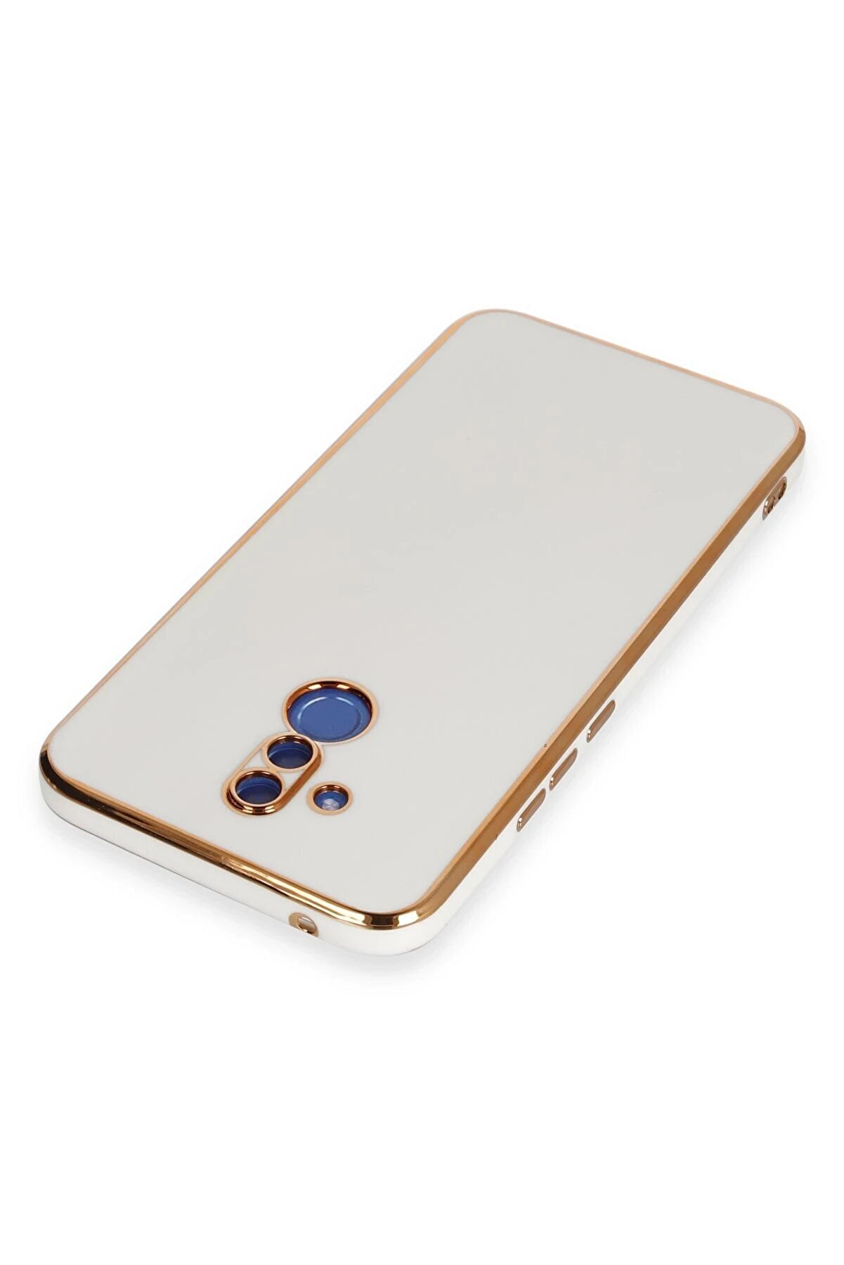 Huawei̇ Mate 20 Li̇te Kılıf Volet Si̇li̇kon - Beyaz - Dropx4041-1942