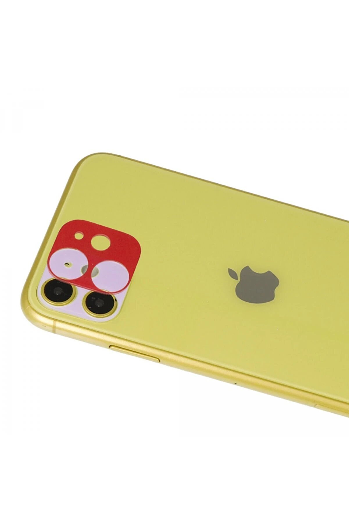 İphone 11 Rai̇nbow Kamera Lens Koruma Cam - Kırmızı - Dropx8867-8288