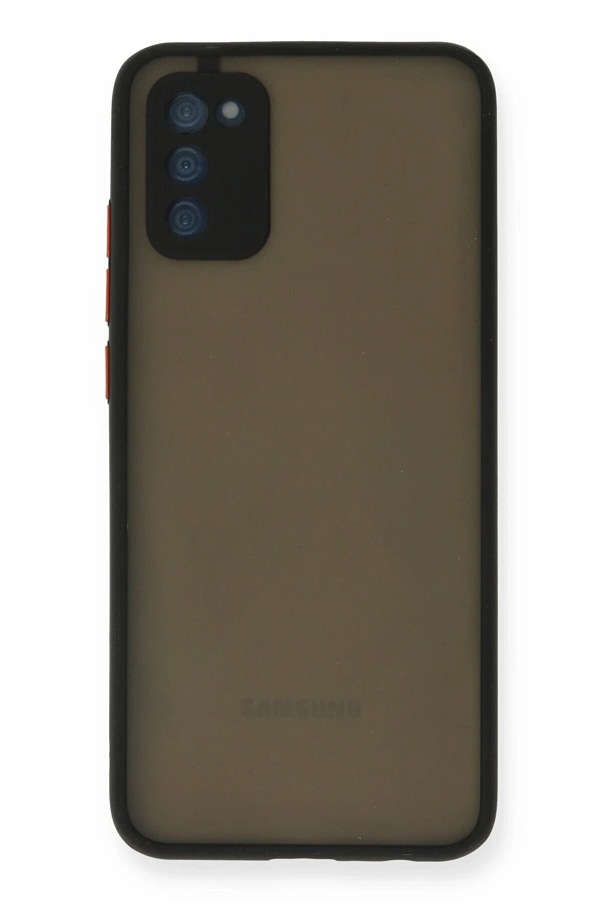 CepteToptan Samsung Galaxy A03S Kılıf Montreal Silikon Kapak - Siyah - DROPX2034-1061