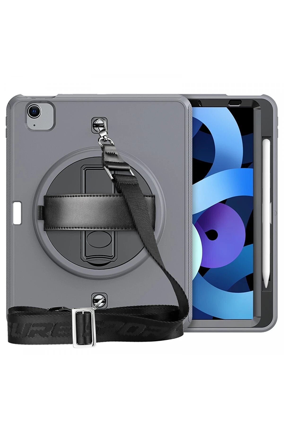 İpad Pro 11 (2020) Kılıf Strap-C Otterbox Tablet Kapak - Gri̇ - Dropx9634-9209
