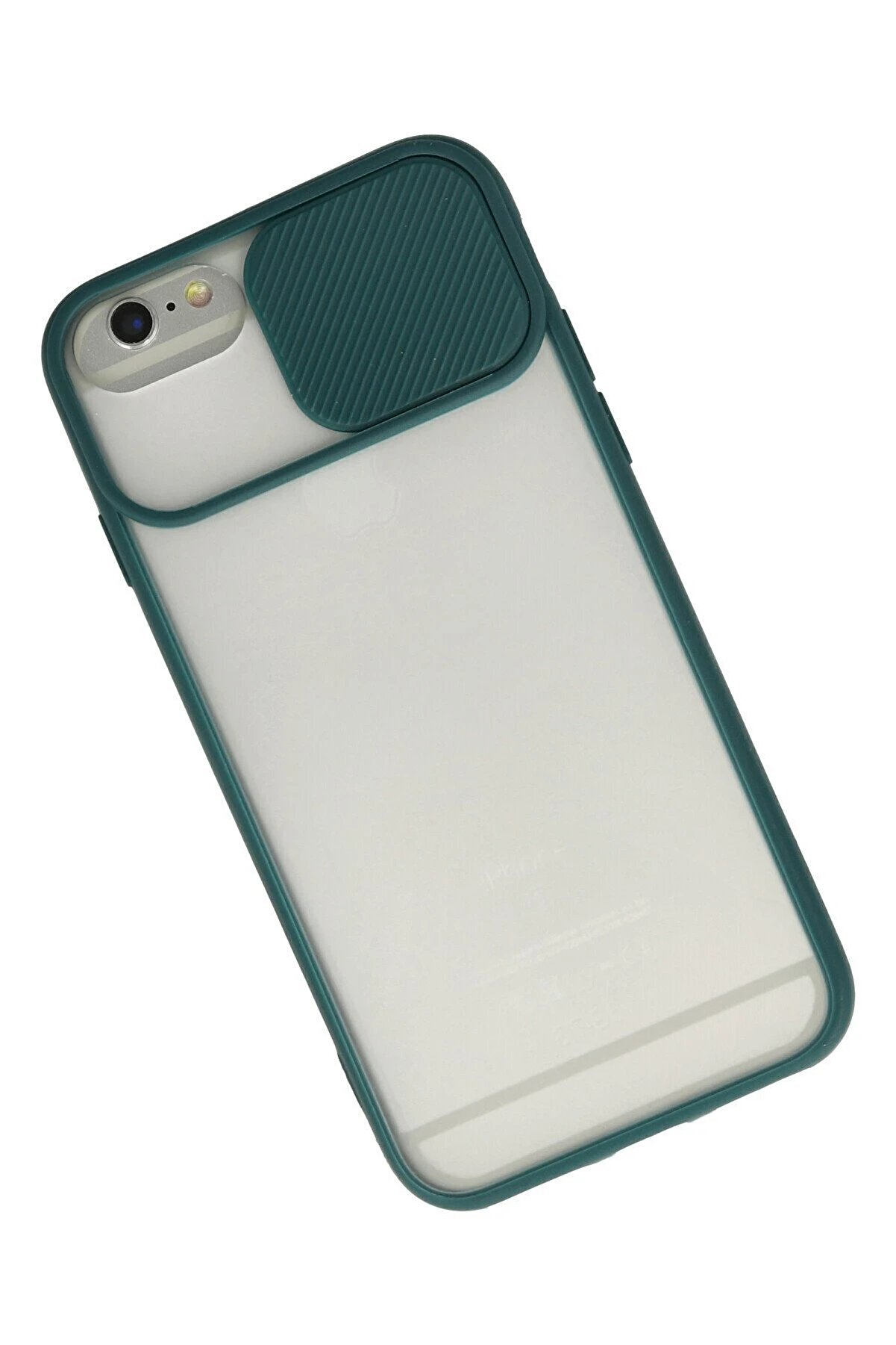 İphone 6 Plus Kılıf Palm Buzlu Kamera Sürgülü Si̇li̇kon - Yeşi̇l - Dropx7564-4028