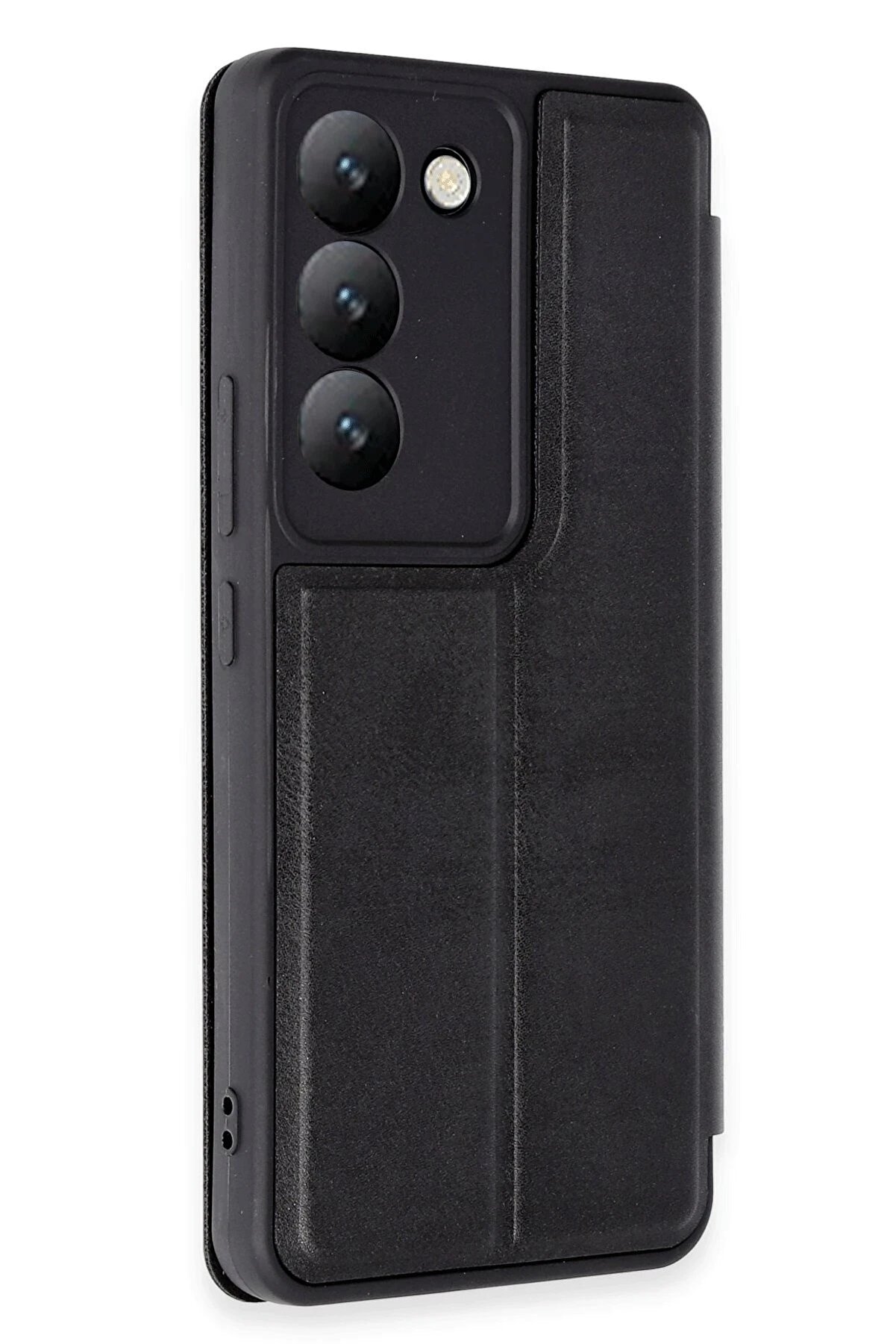 Vi̇vo V30 Li̇te 4G Kılıf Fli̇p Cover - Si̇yah - Dropx6974-6626