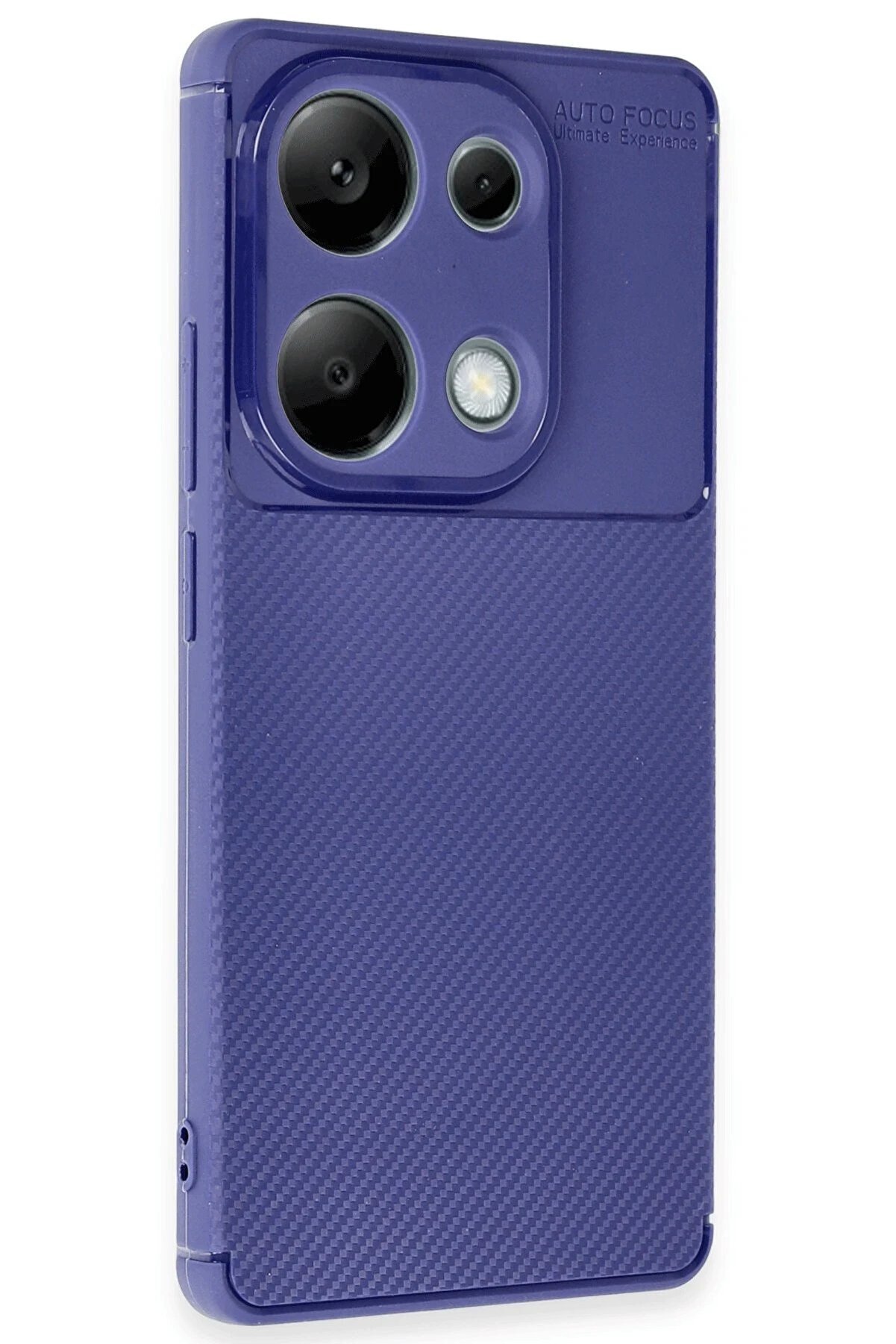 Xi̇aomi̇ Redmi̇ Note 13 Pro 4G Kılıf Auto Focus Karbon Kapak - Laci̇vert - Dropx8944-1643