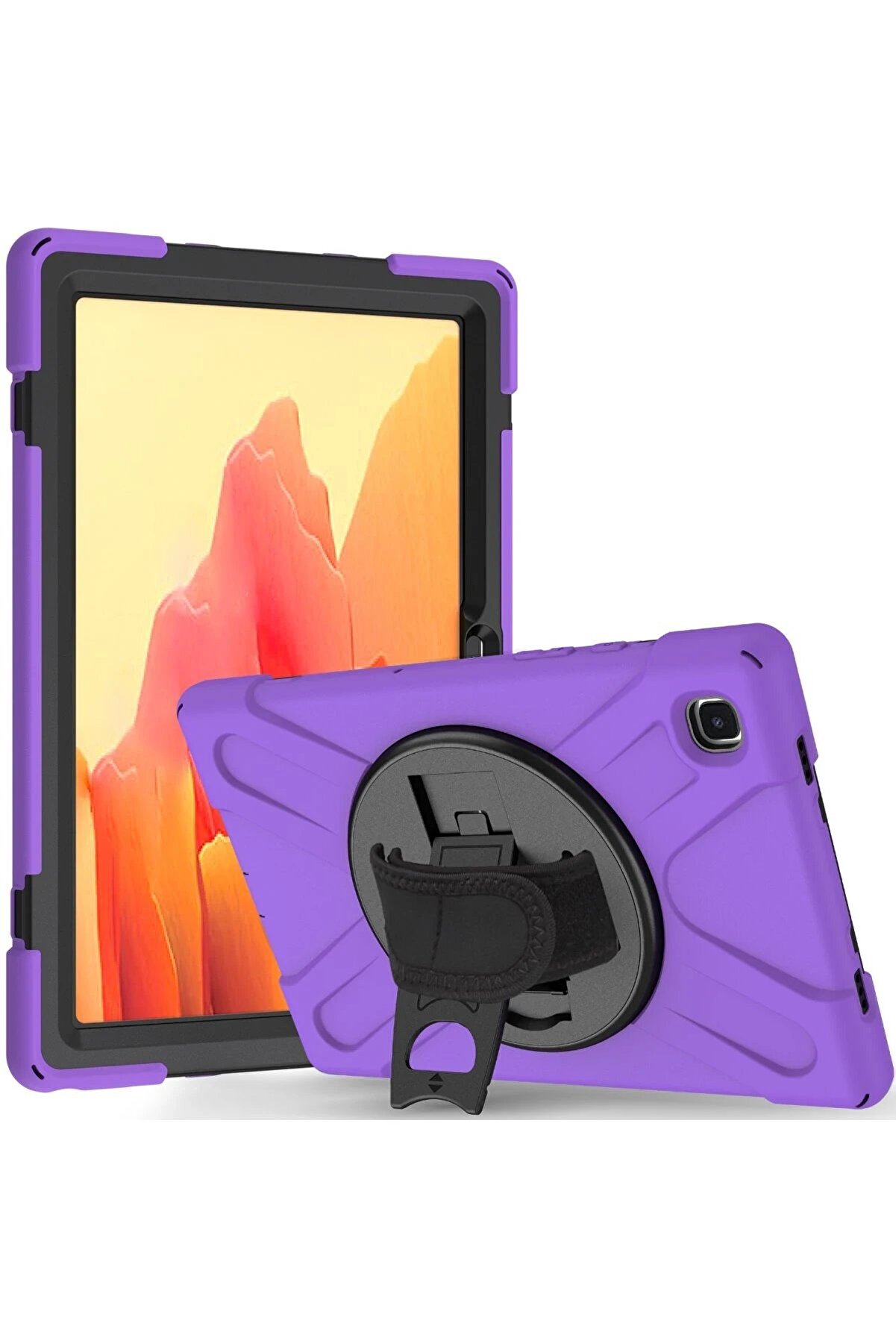 CepteToptan Samsung Galaxy Tab A7 10.4 Kılıf Amazing Tablet Kapak - Mor - DROPX4257-1249