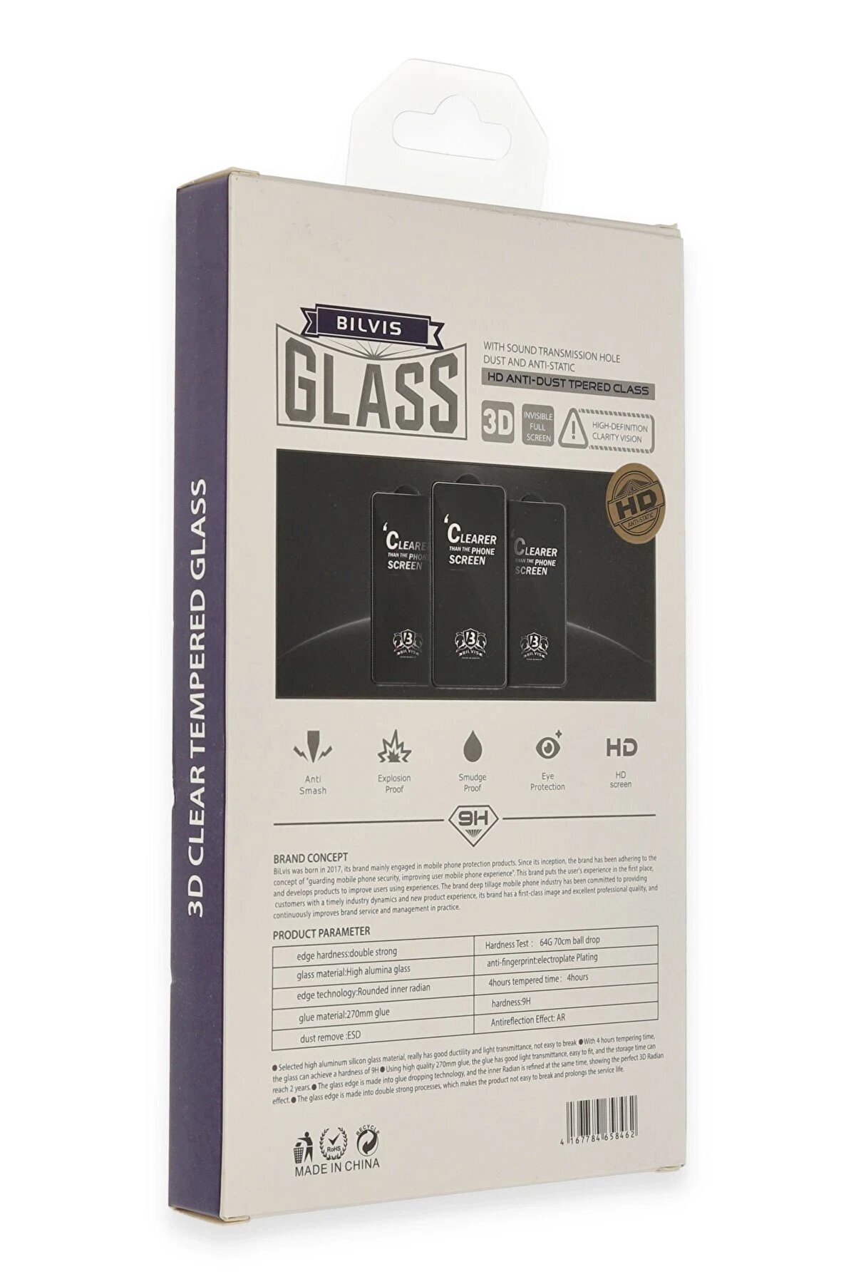 İphone 15 Pro Max Bi̇lvi̇s 3D Cam Ekran Koruyucu - Dropx7654-6088