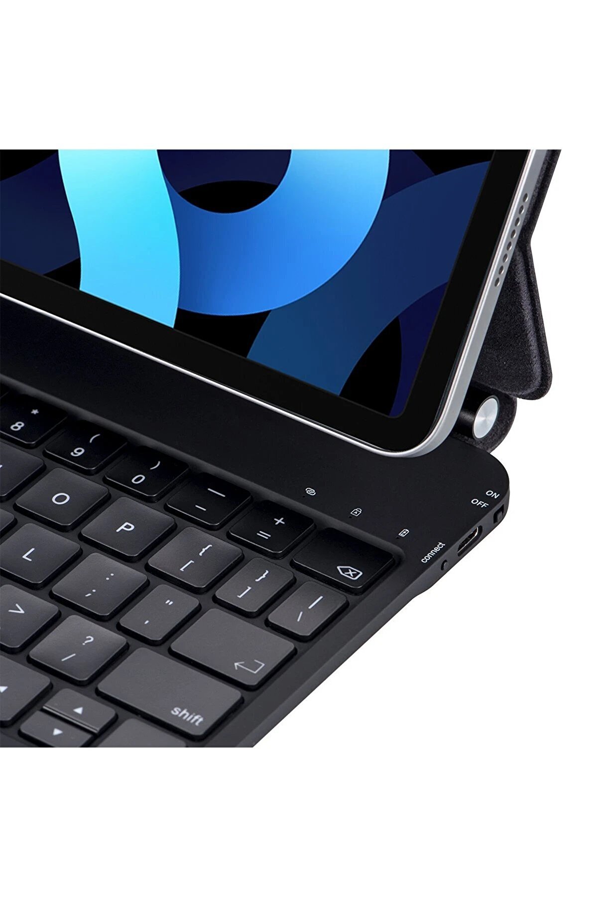 İpad Pro 12.9 (2022) Kılıf X9 Magi̇c Manyeti̇k Klavyeli̇ Tablet Kılıfı - Si̇yah - Dropx1064-8805