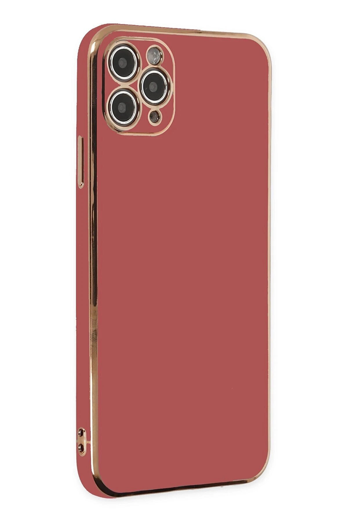 CepteToptan iPhone 11 Pro Max Kılıf Volet Silikon - Kırmızı - DROPX4519-9506