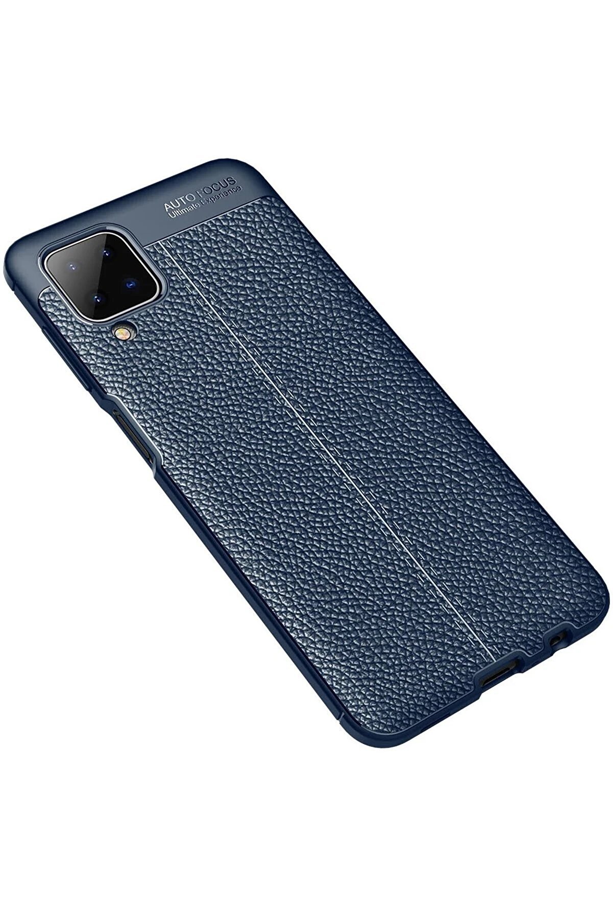 Samsung Galaxy A12 Kılıf Auto Focus Kapak - Laci̇vert - Dropx8735-8391