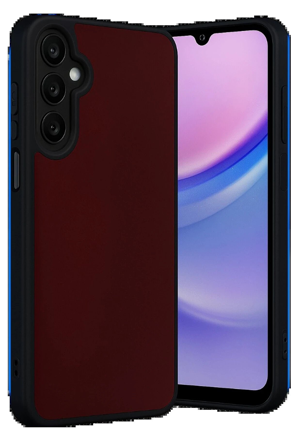 CepteToptan Samsung Galaxy M15 Kılıf Aras Deri Kapak - Bordo - DROPX4590-8348