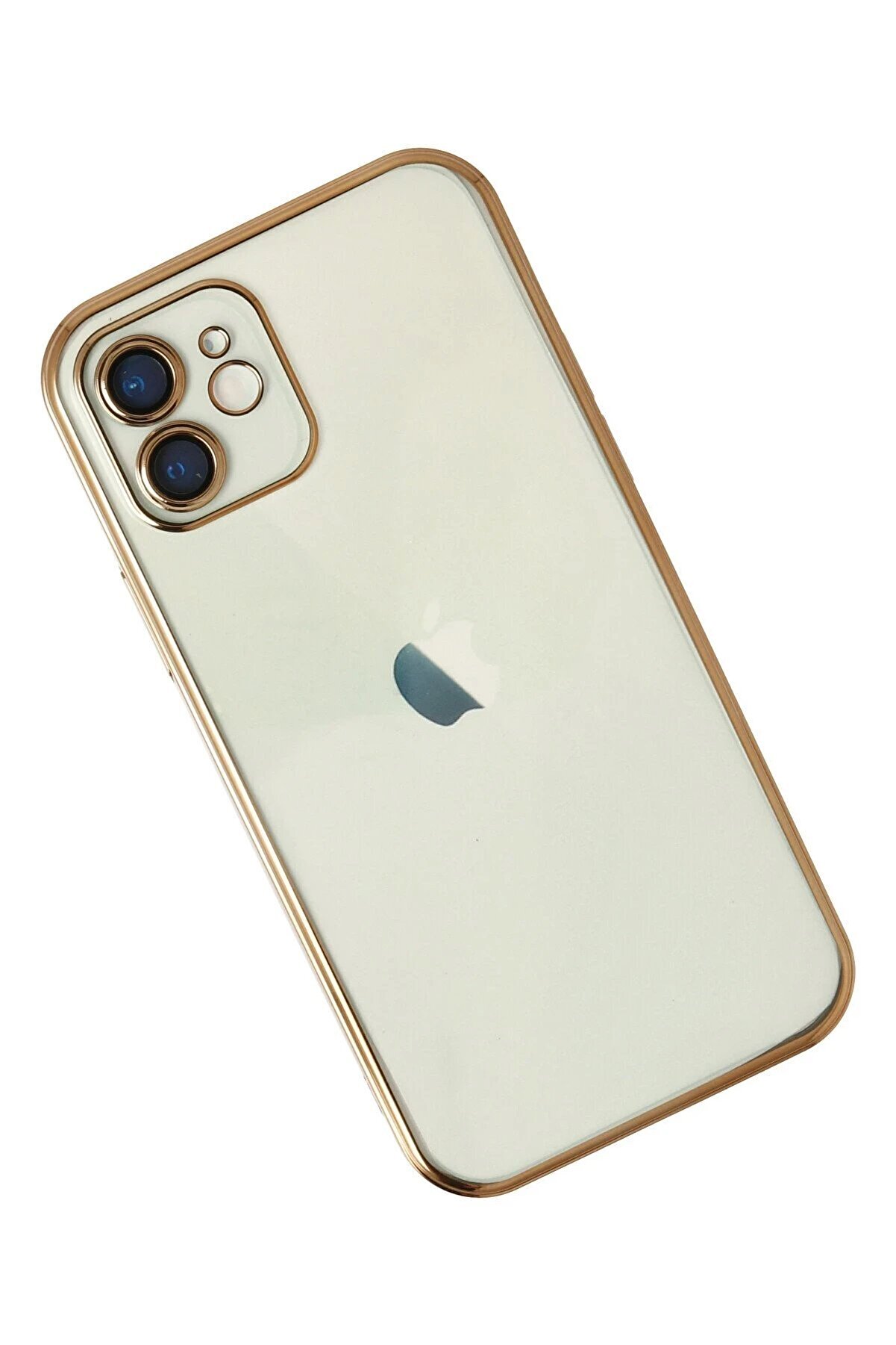İphone 11 Kılıf Lensli̇ Si̇li̇kon - Gold - Dropx9023-4113