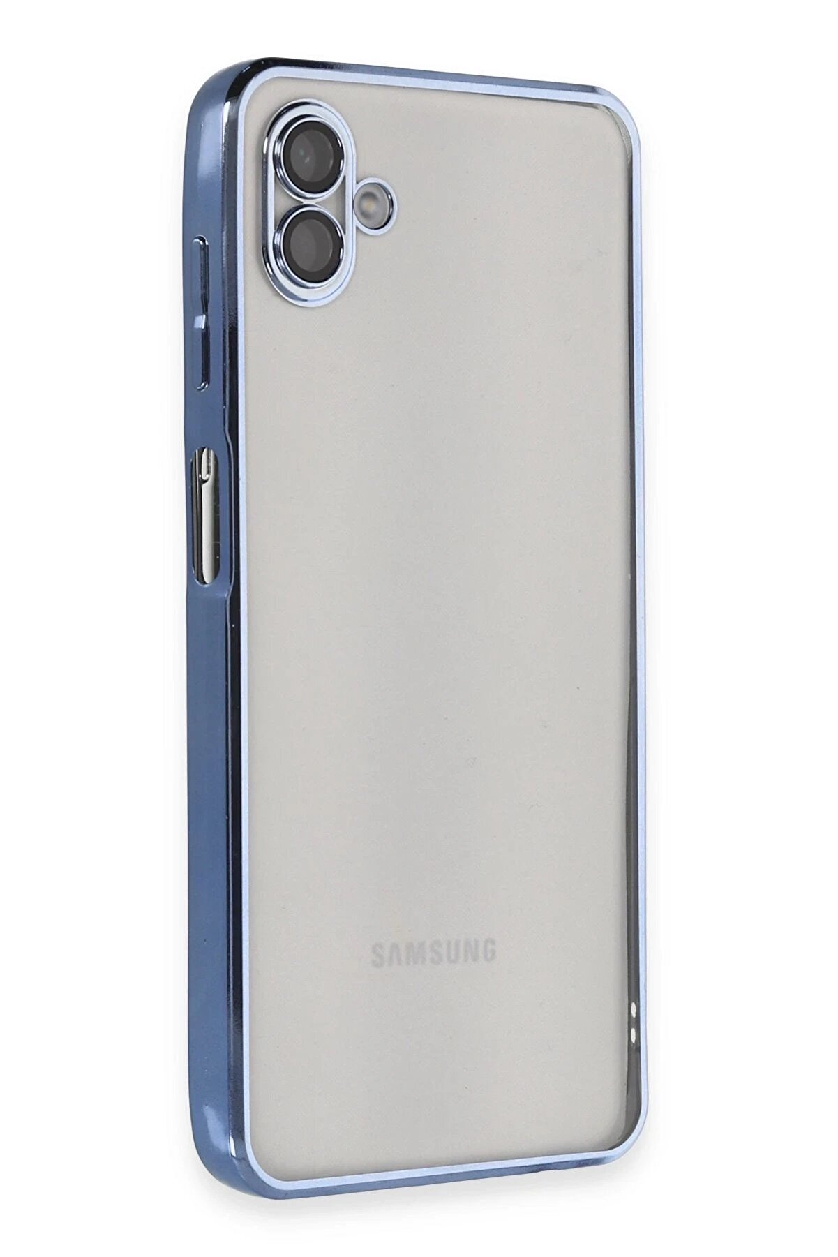 CepteToptan Samsung Galaxy A04 Kılıf Lensli Silikon - A&ccedil;ık Mavi - DROPX3048-1857