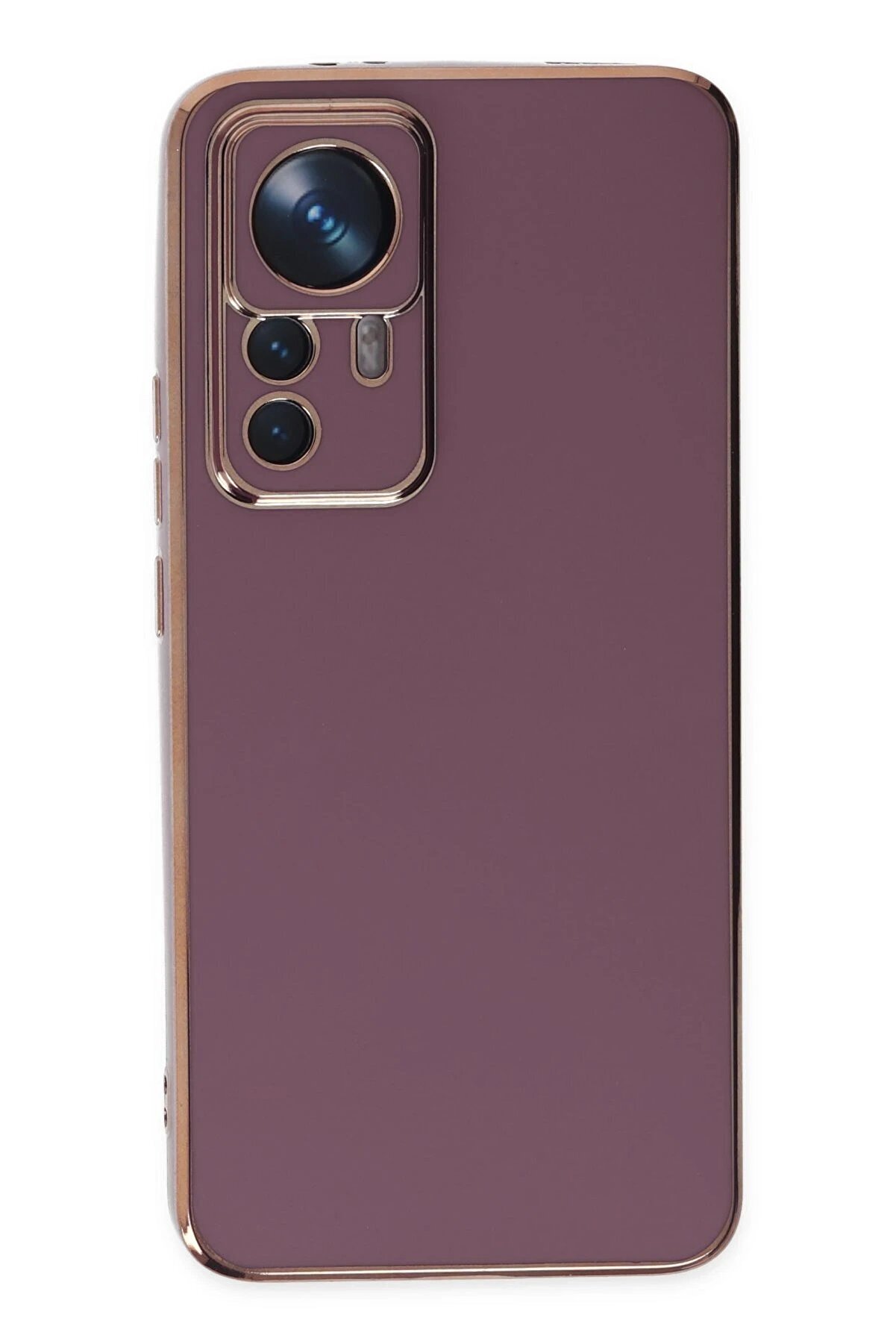 Xi̇aomi̇ Mi̇ 12T Pro Kılıf Volet Si̇li̇kon - Mor - Dropx5334-6365