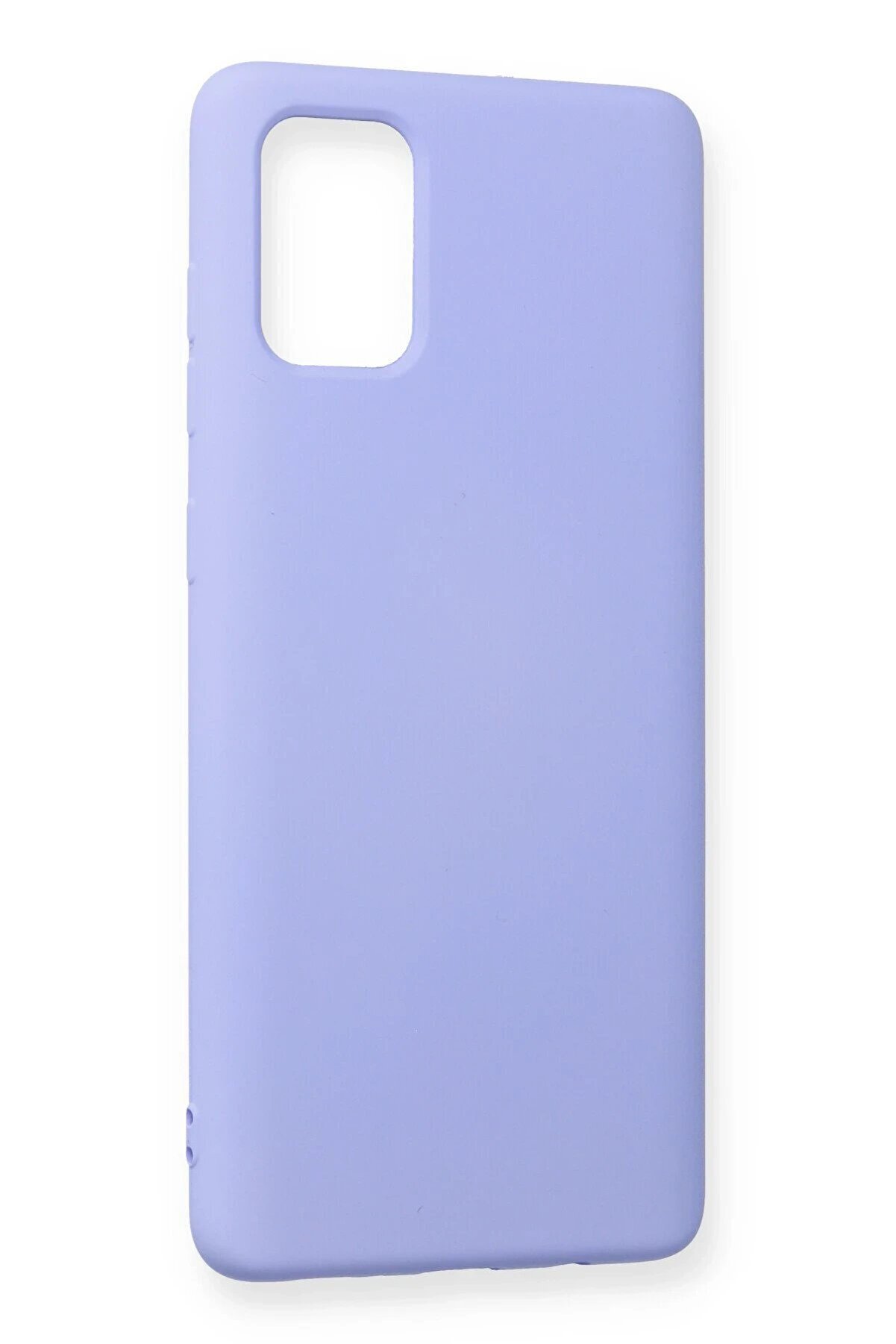 Samsung Galaxy A71 Kılıf Nano İ&ccedil;i̇ Kadi̇fe Si̇li̇kon - Li̇la - Dropx8859-2894