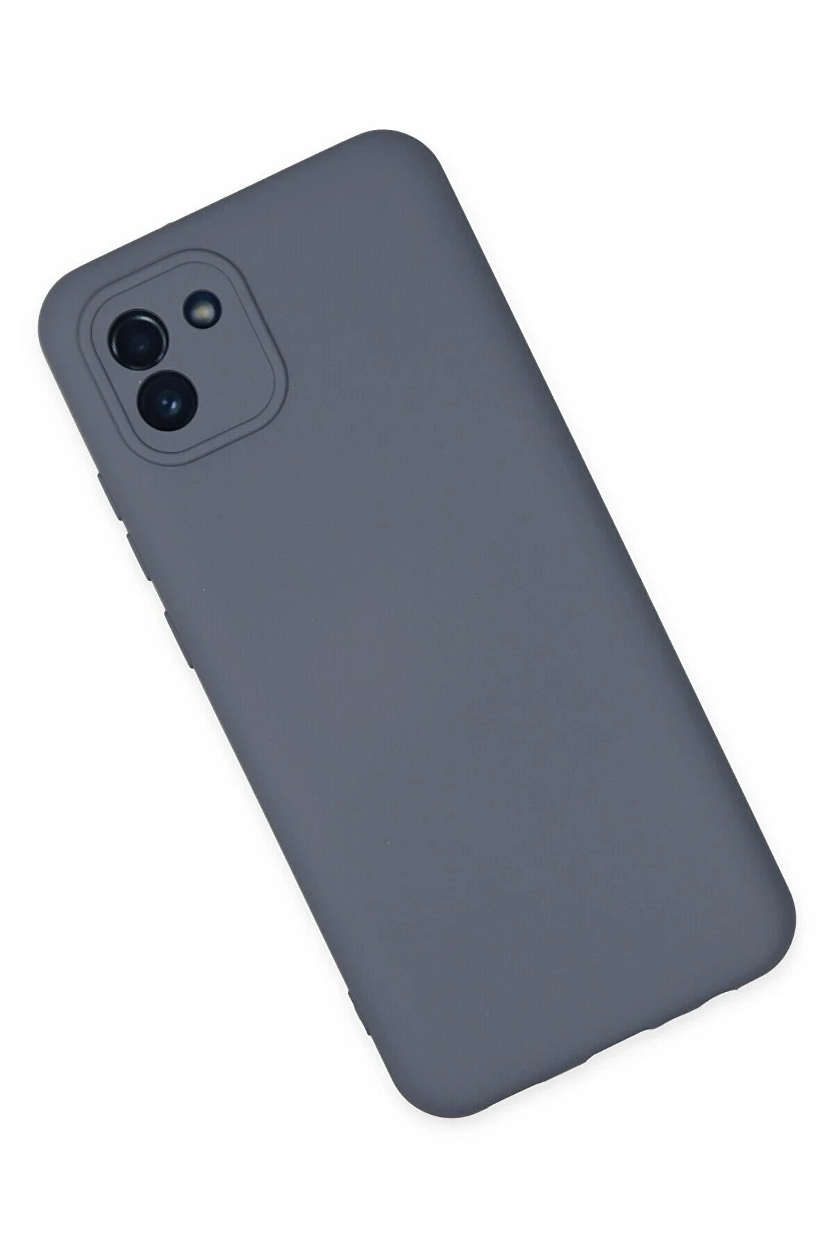 Samsung Galaxy A03 Kılıf Nano İ&ccedil;i̇ Kadi̇fe Si̇li̇kon - Gri̇ - Dropx7702-9253
