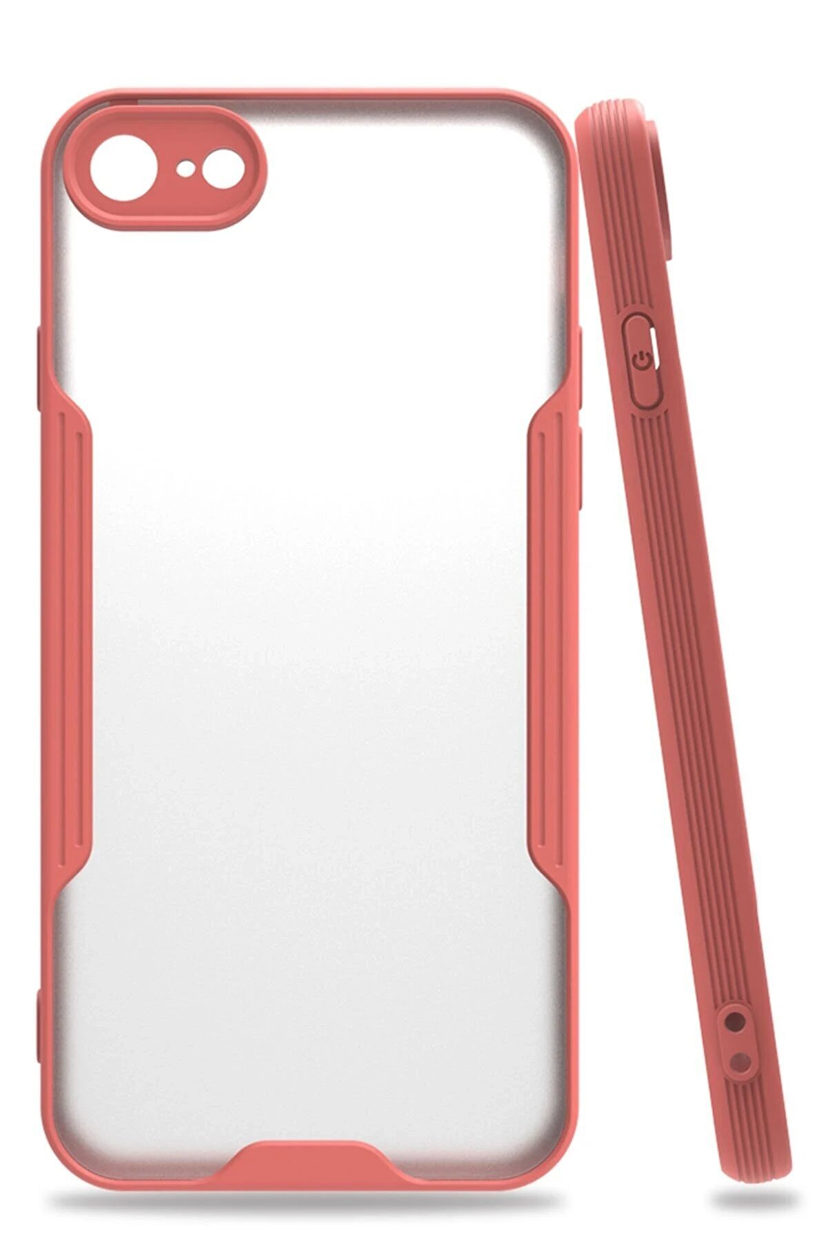 CepteToptan iPhone 7 Kılıf Platin Silikon - Pembe - DROPX7442-1927